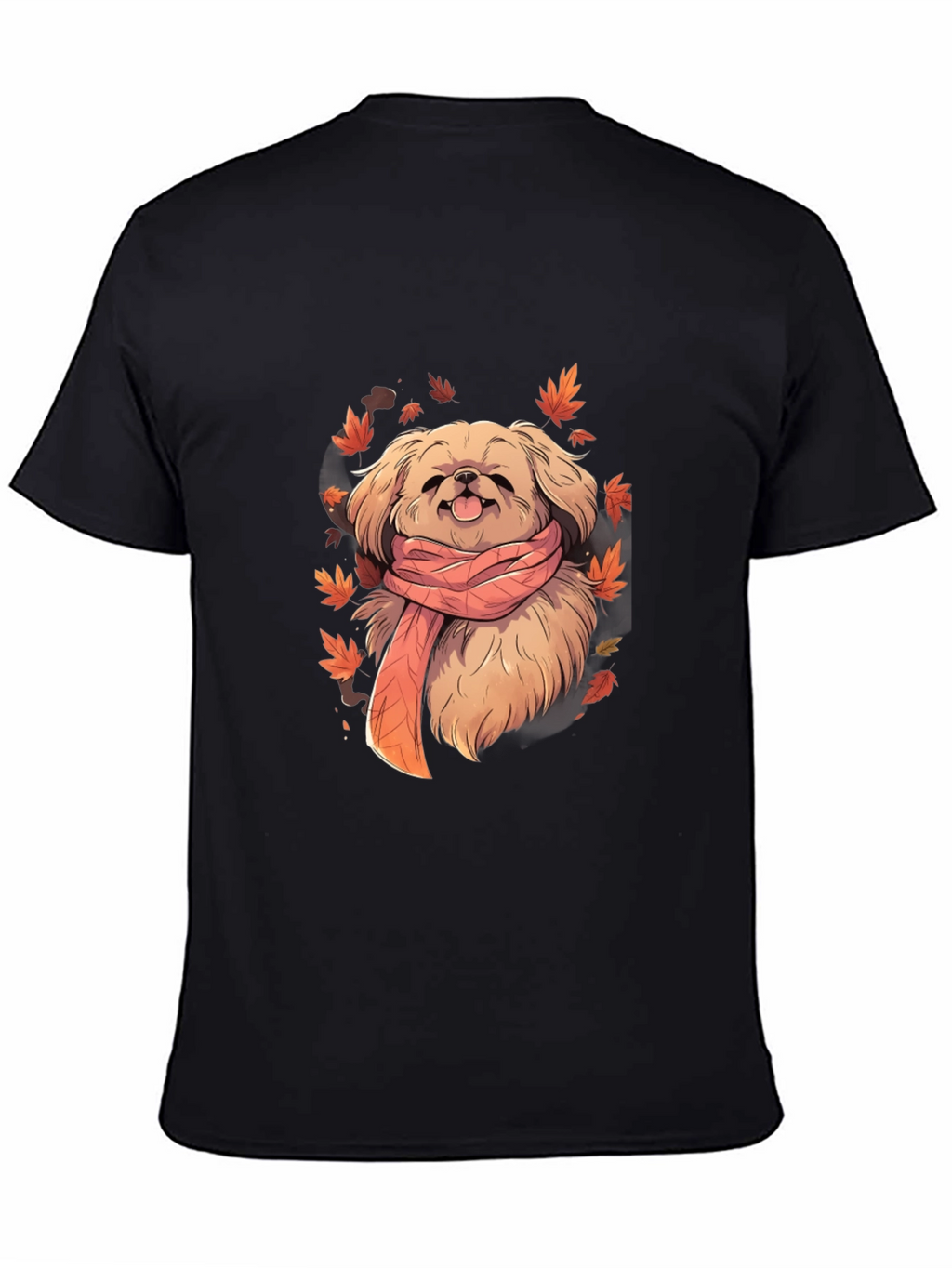 Dog in Scarf Graphic Tee