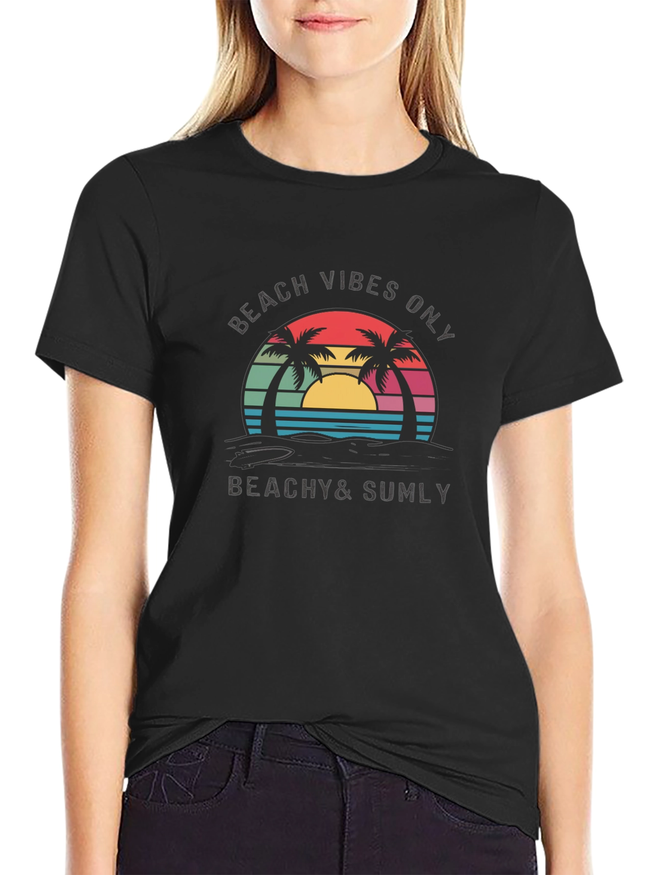 Beach Vibes Only T-Shirt -  Relaxed Beachy Style