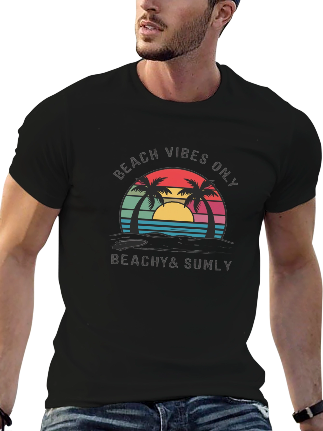 Beach Vibes Only T-Shirt -  Relaxed Beachy Style