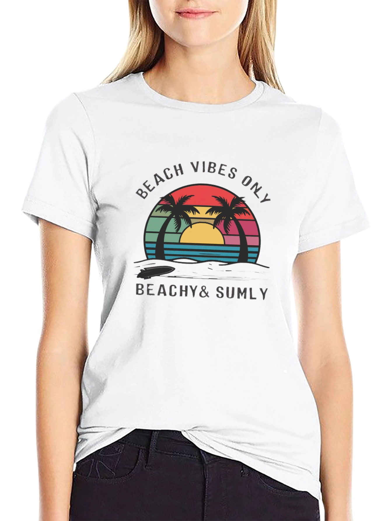 Beach Vibes Only T-Shirt -  Relaxed Beachy Style