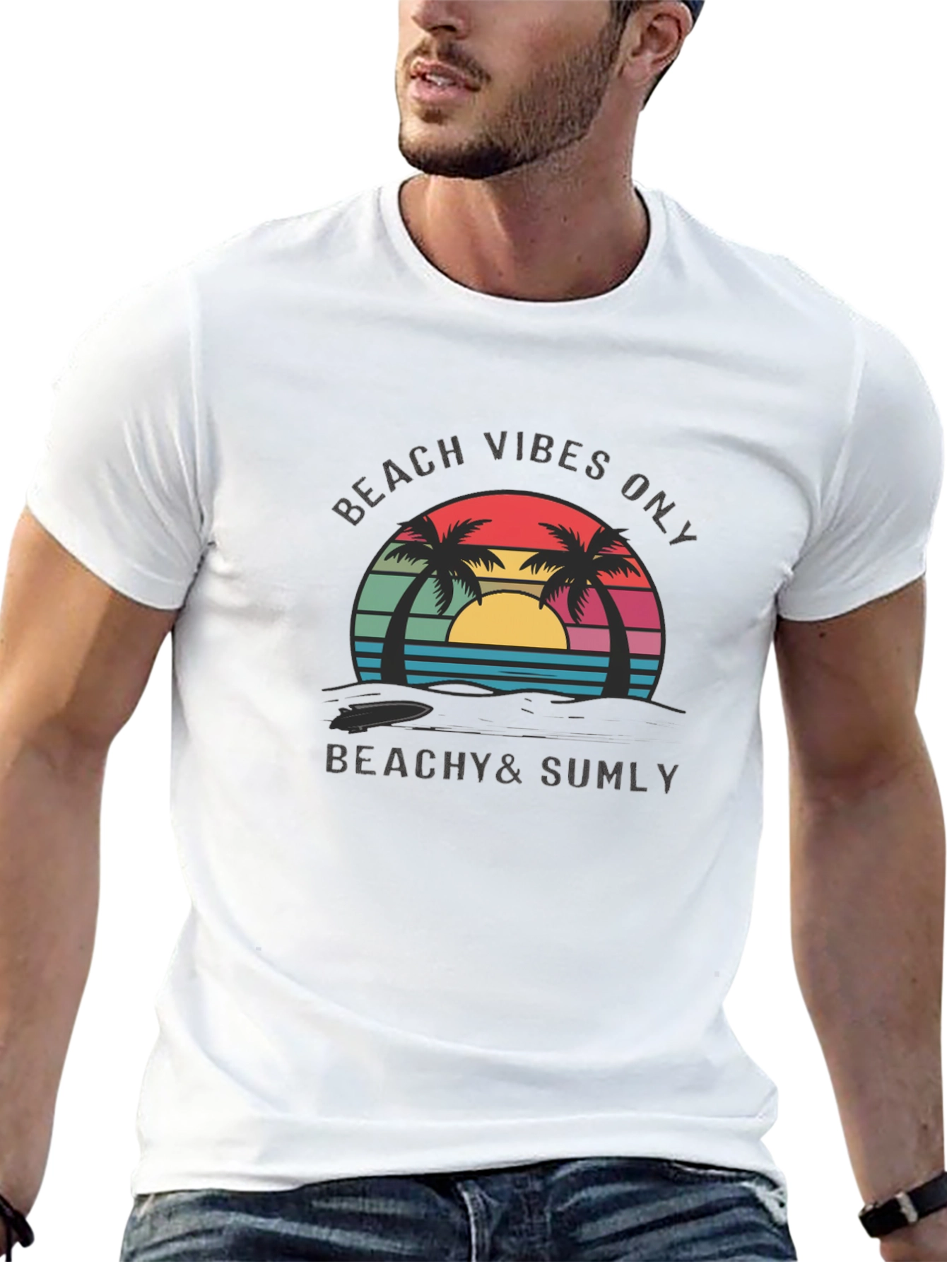 Beach Vibes Only T-Shirt -  Relaxed Beachy Style