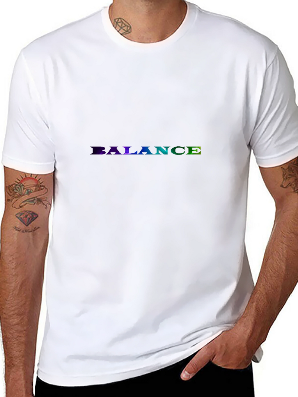 Balance Graphic Tee - Stylish Comfort