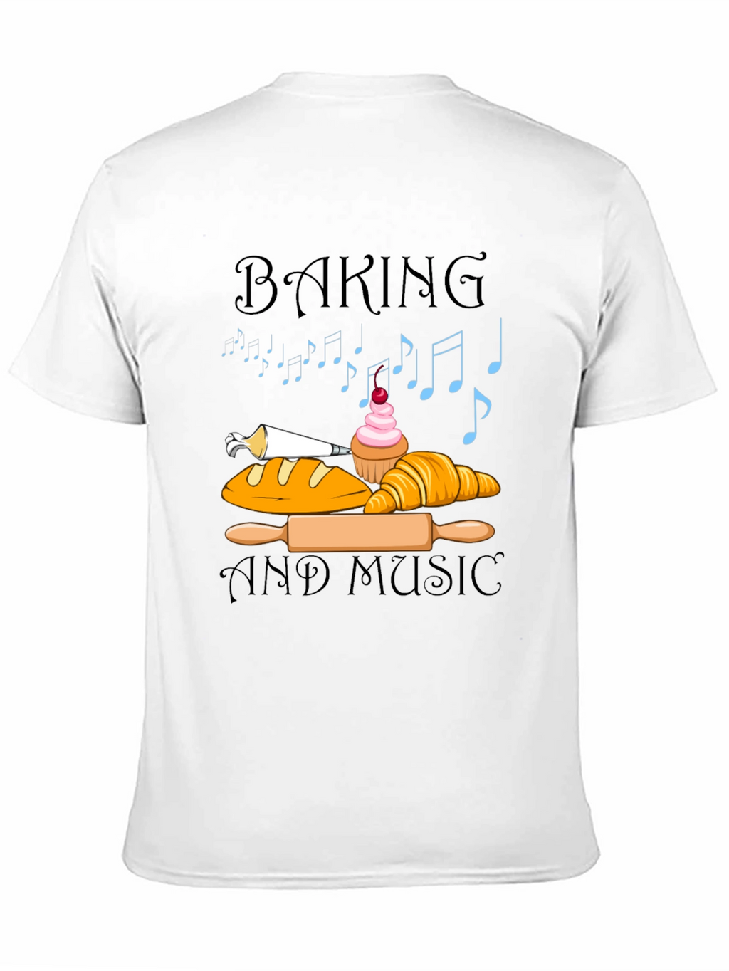 Baking and Music Graphic T-Shirt