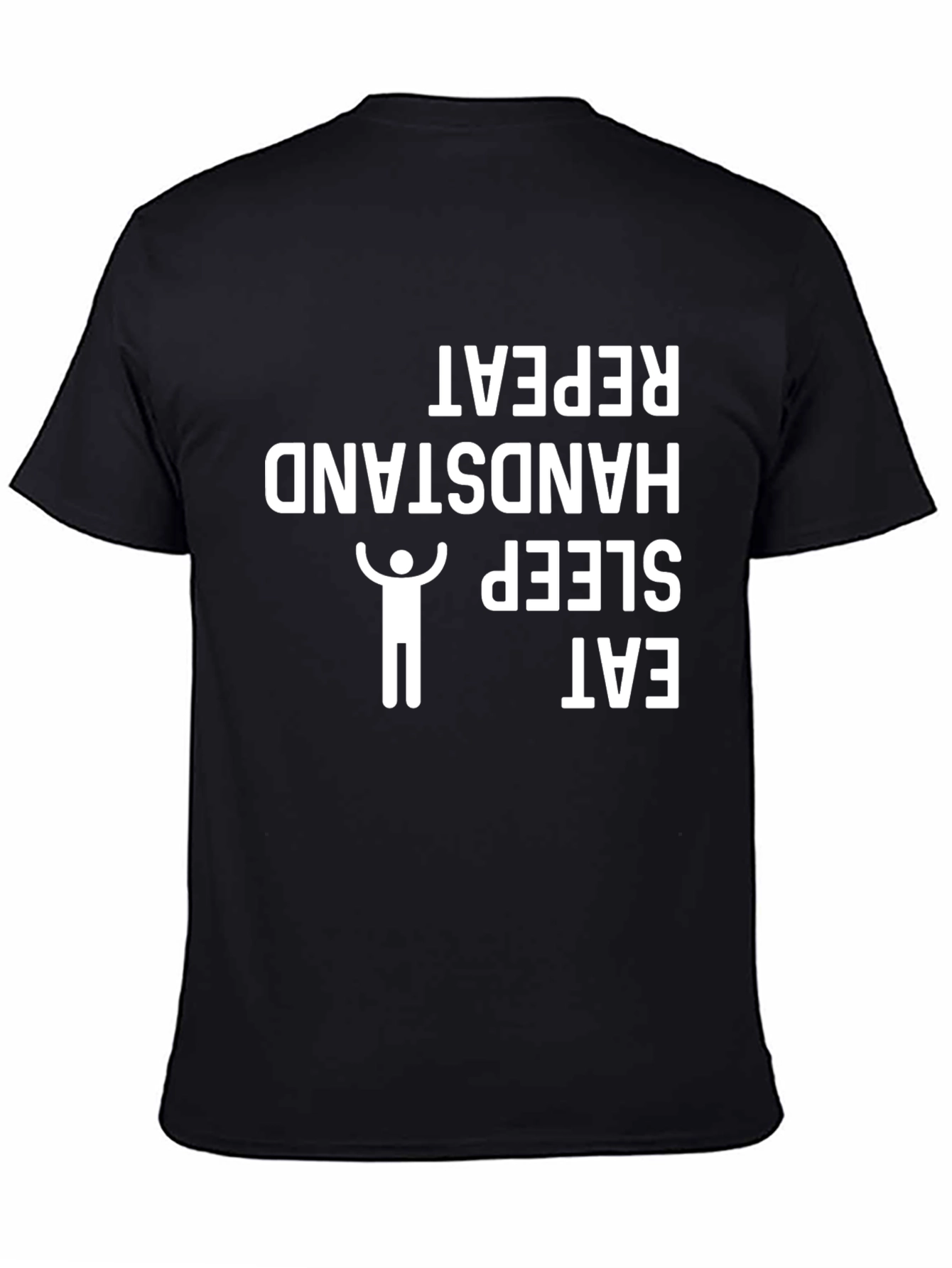Eat Sleep Handstand Repeat T-Shirt Black