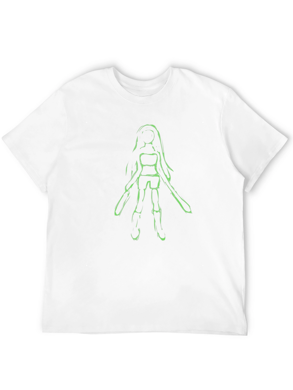 Unique Character Graphic Black T-Shirt