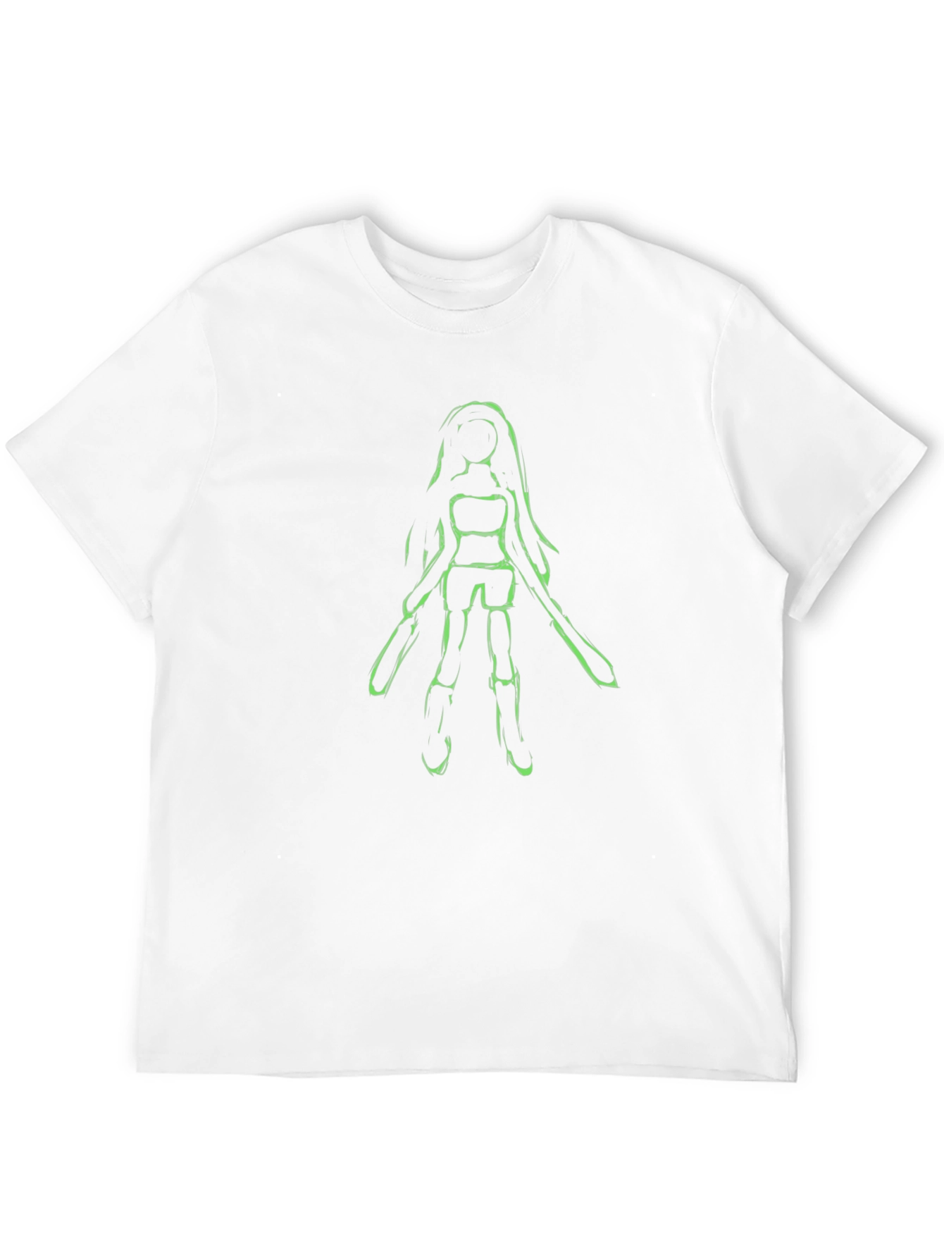 Unique Character Graphic Black T-Shirt