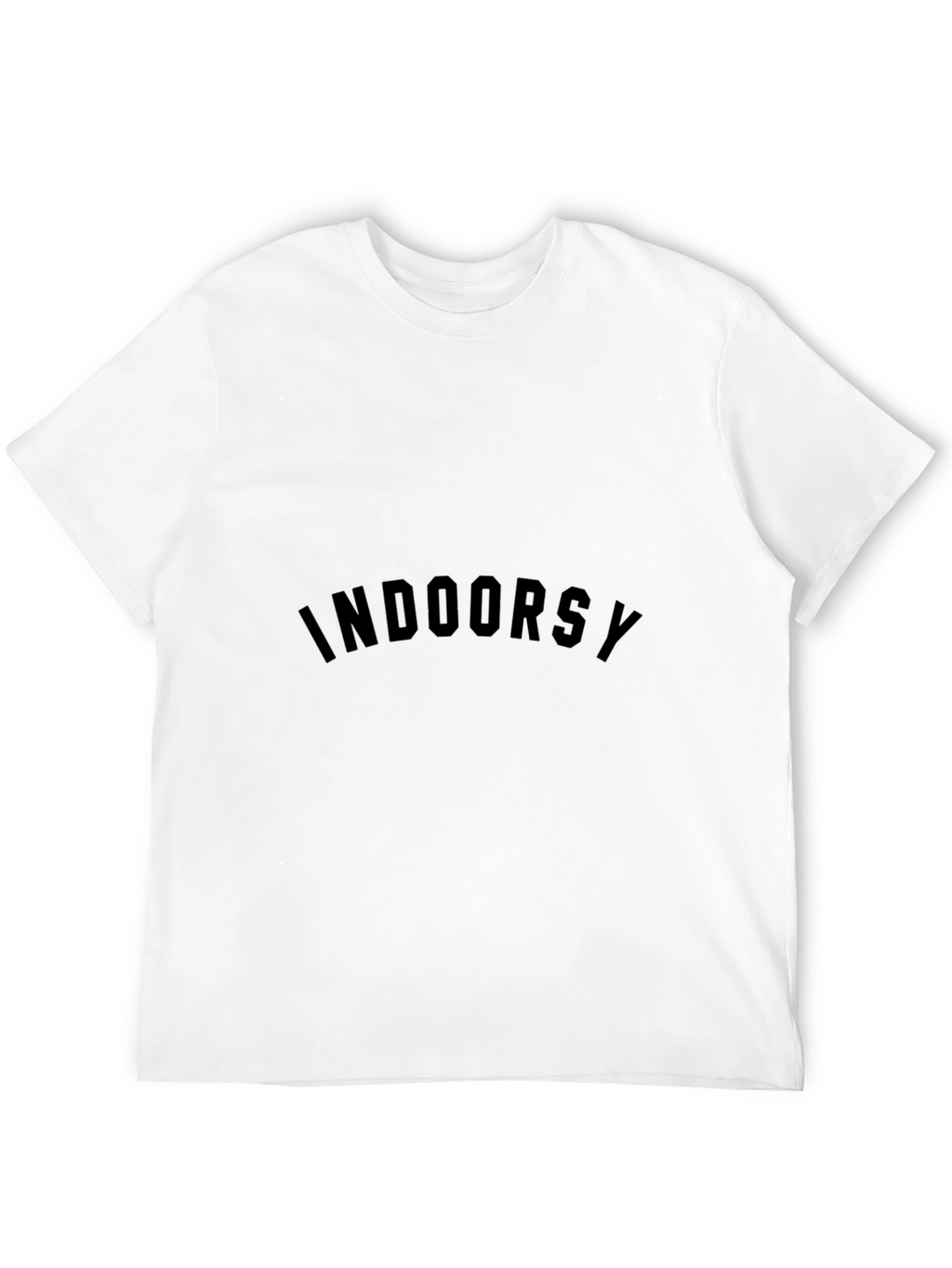 Indoorsy Black Crewneck T-Shirt