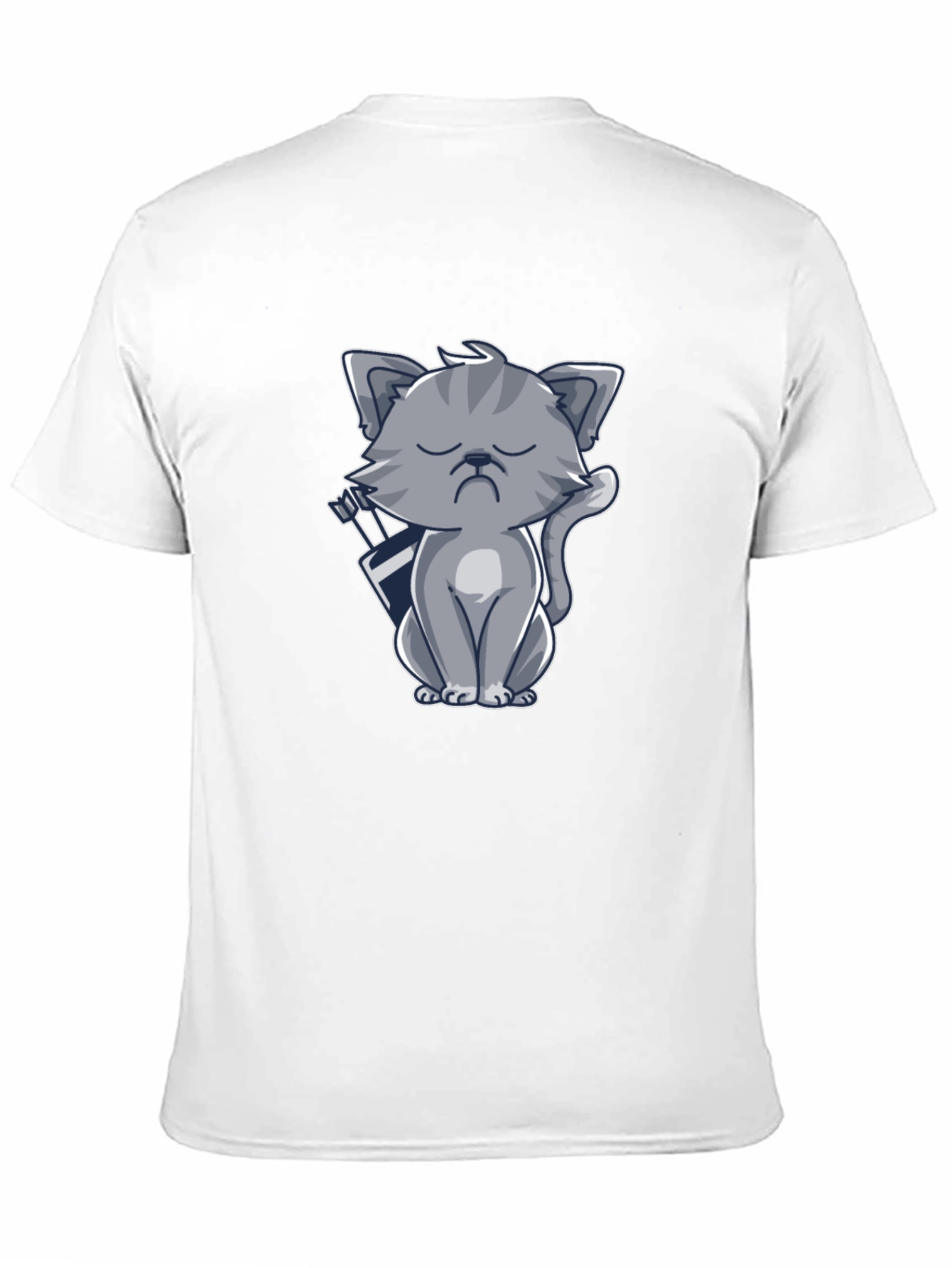 Archer Cat Graphic Tee - Black