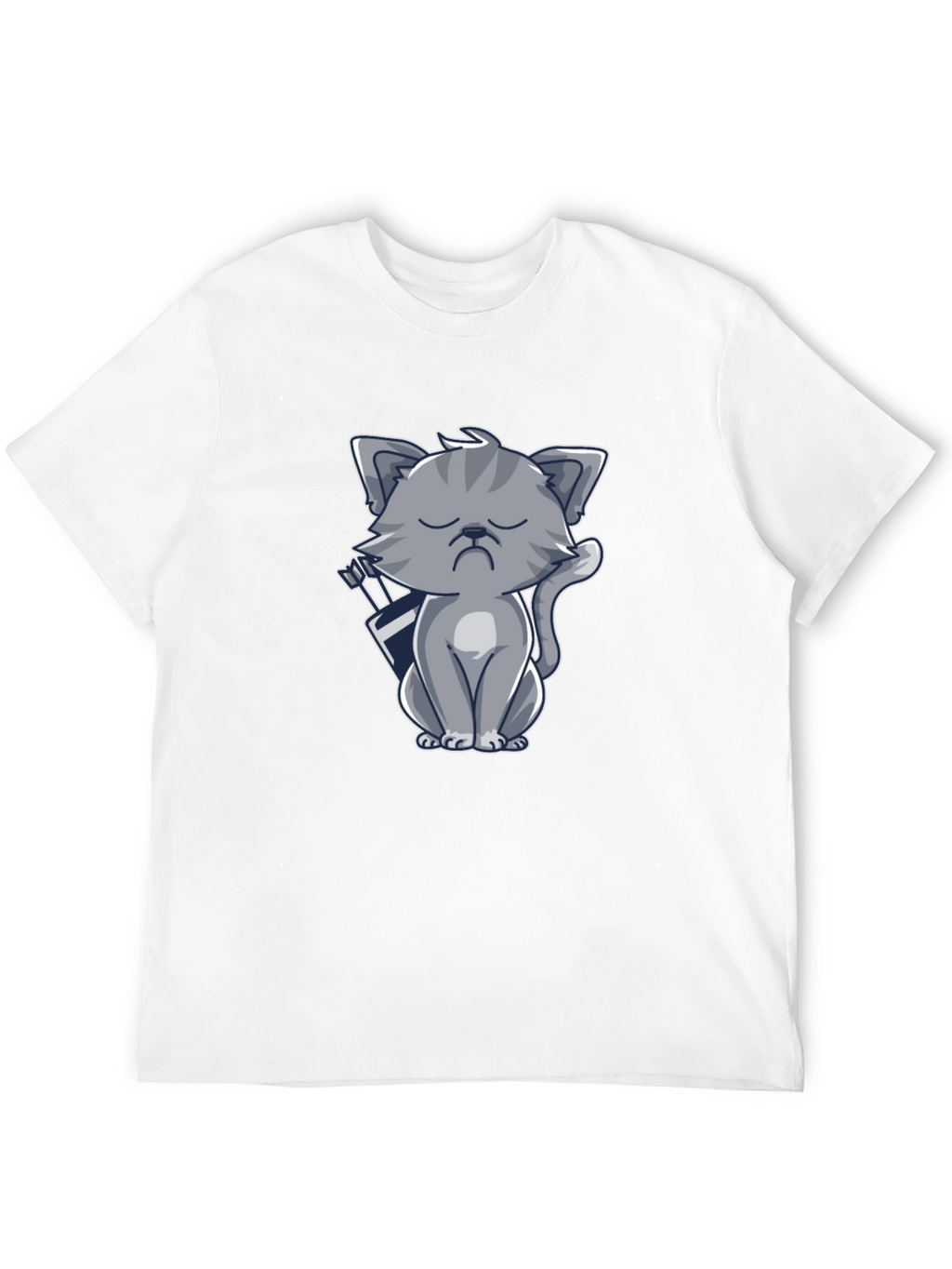 Archer Cat Graphic Tee - Black
