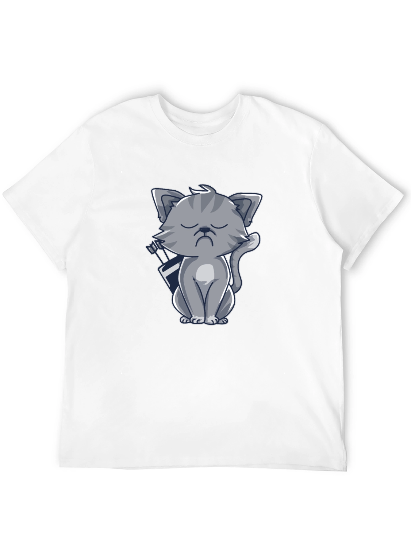 Archer Cat Graphic Tee - Black