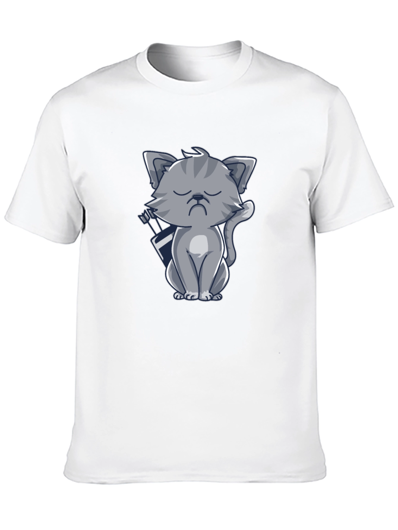 Archer Cat Graphic Tee - Black