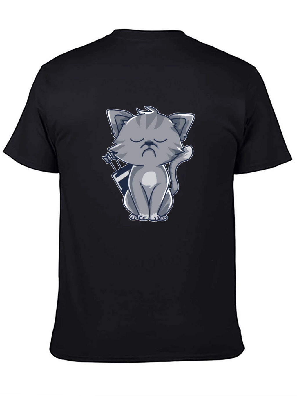 Archer Cat Graphic Tee - Black