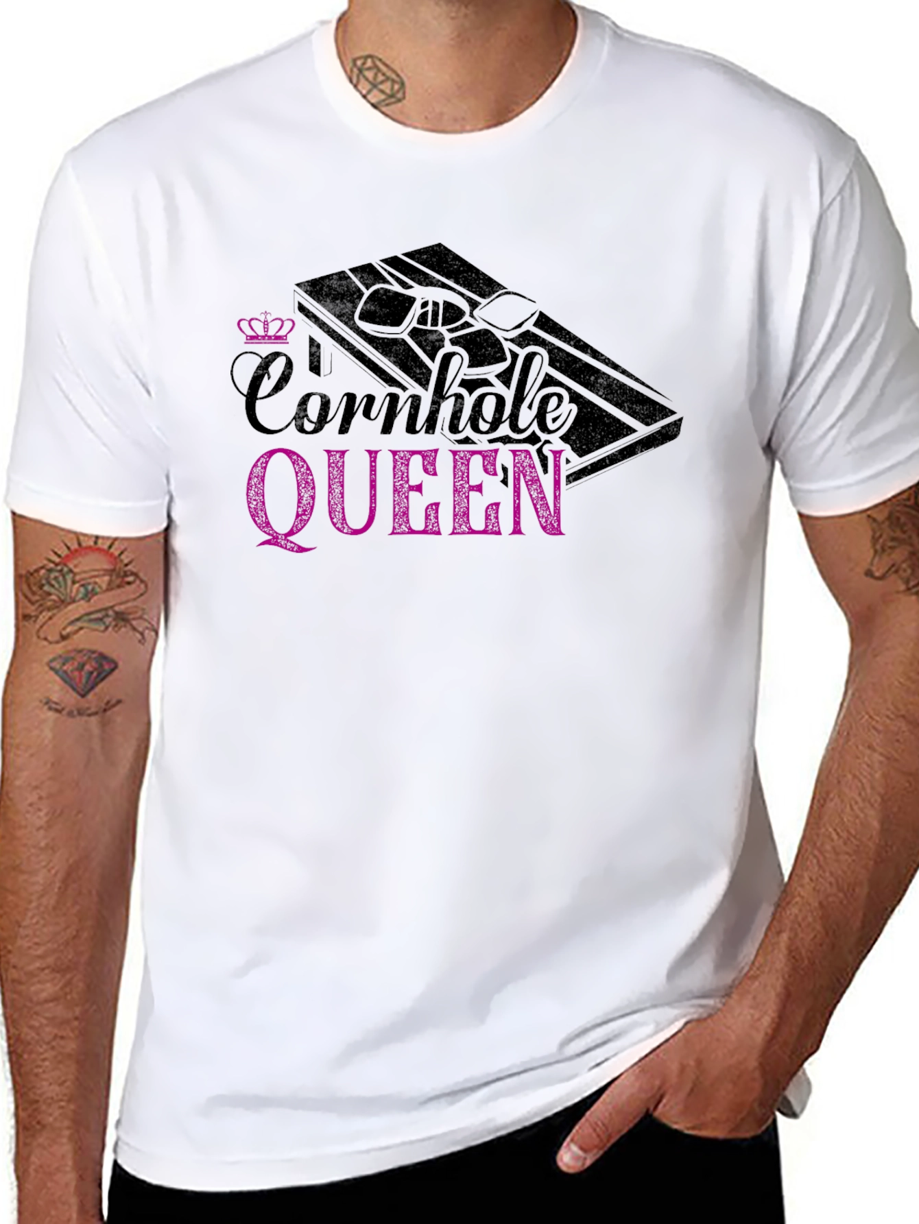Cornhole Queen Graphic T-Shirt