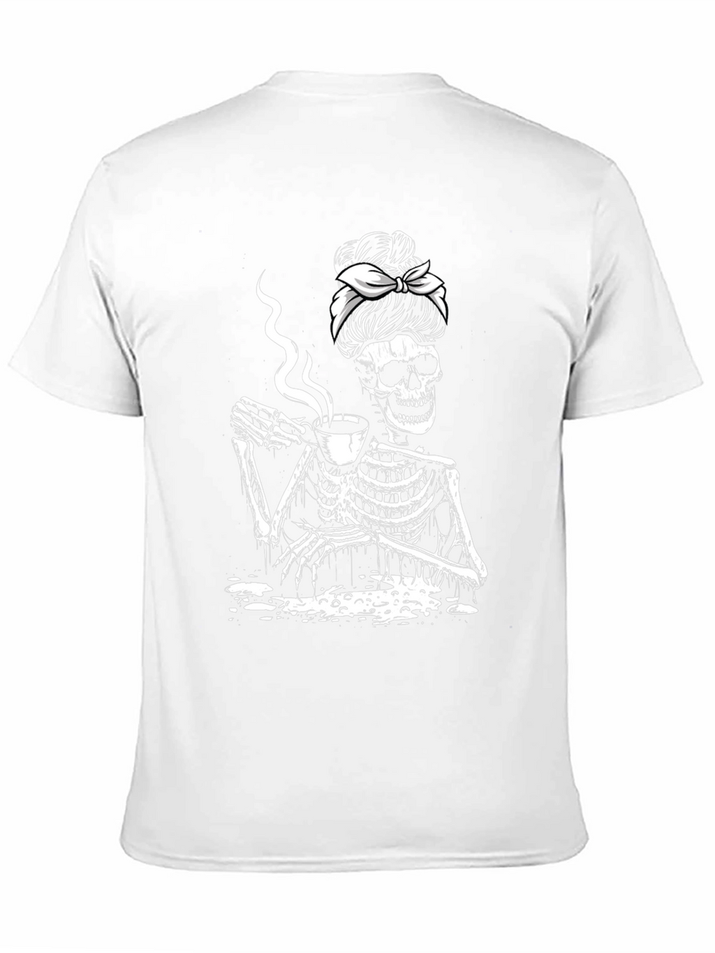 Coffee Skeleton T-Shirt - Funny Graphic Tee
