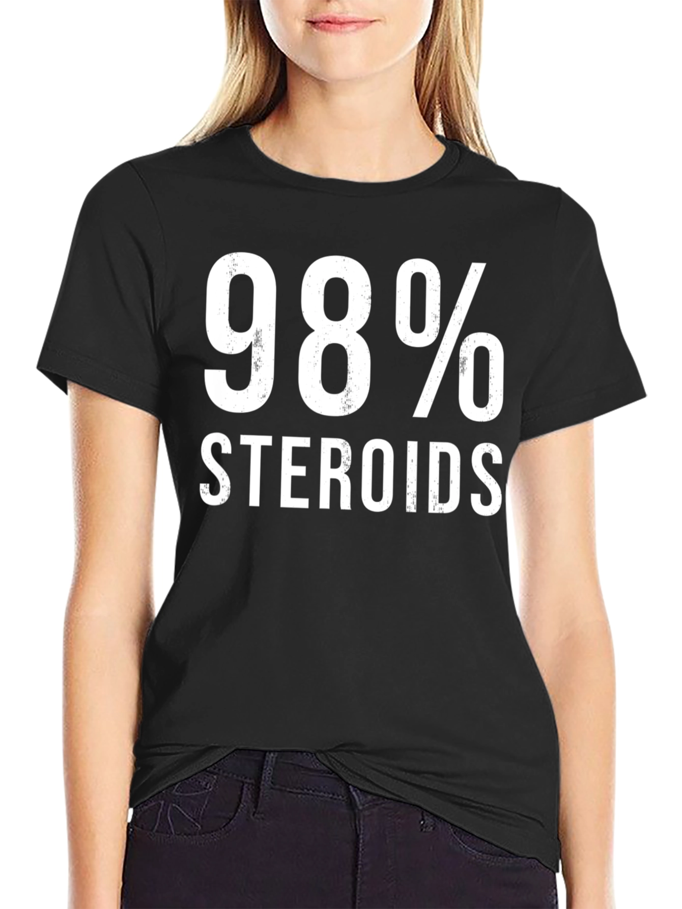 98% Steroids Funny Gym Workout T-Shirt