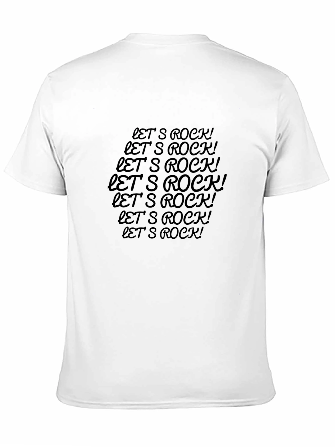 Lets Rock! Black T-Shirt - Stylish Graphic Tee