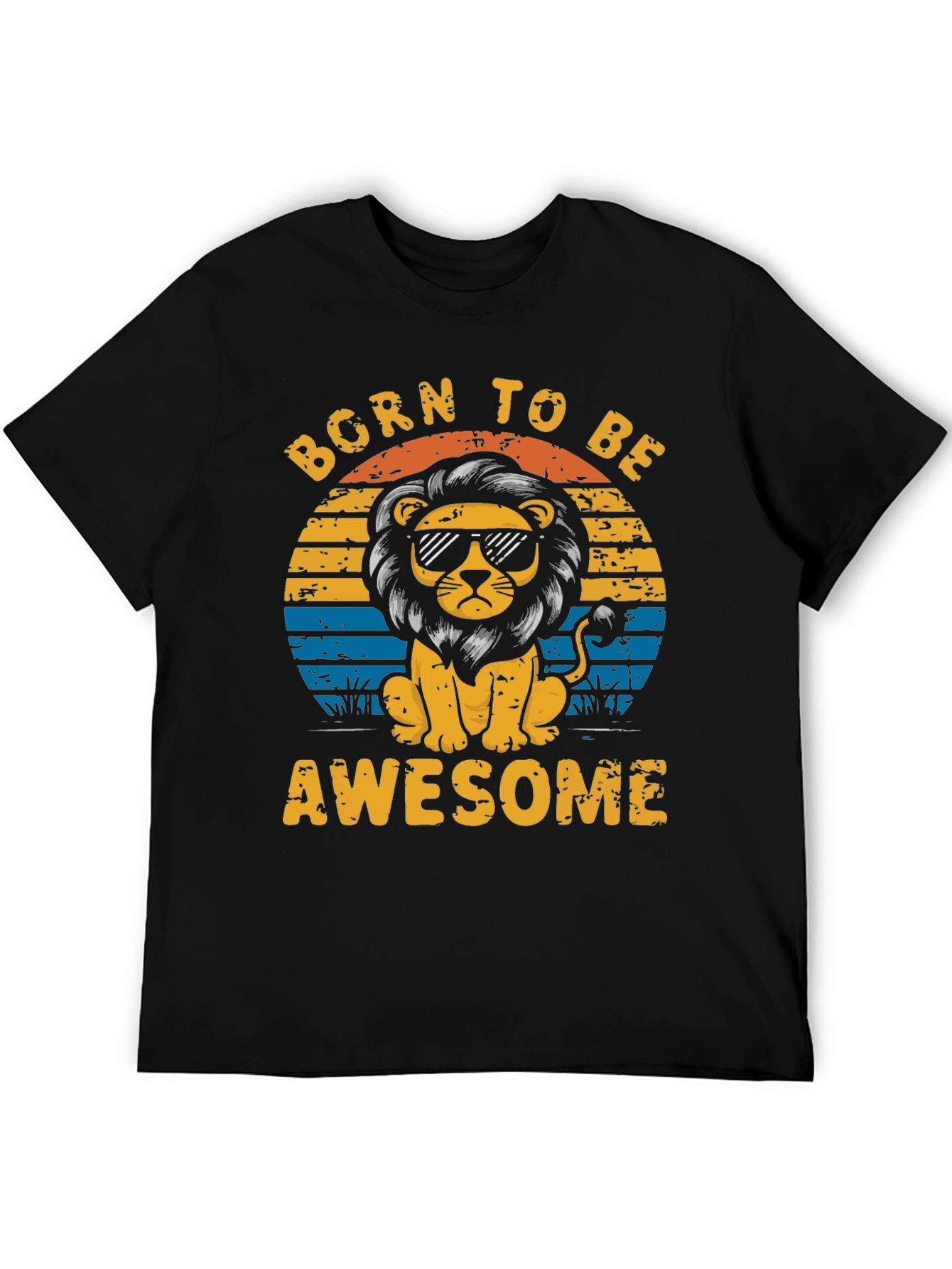Born to Be Awesome Lion Graphic Tee