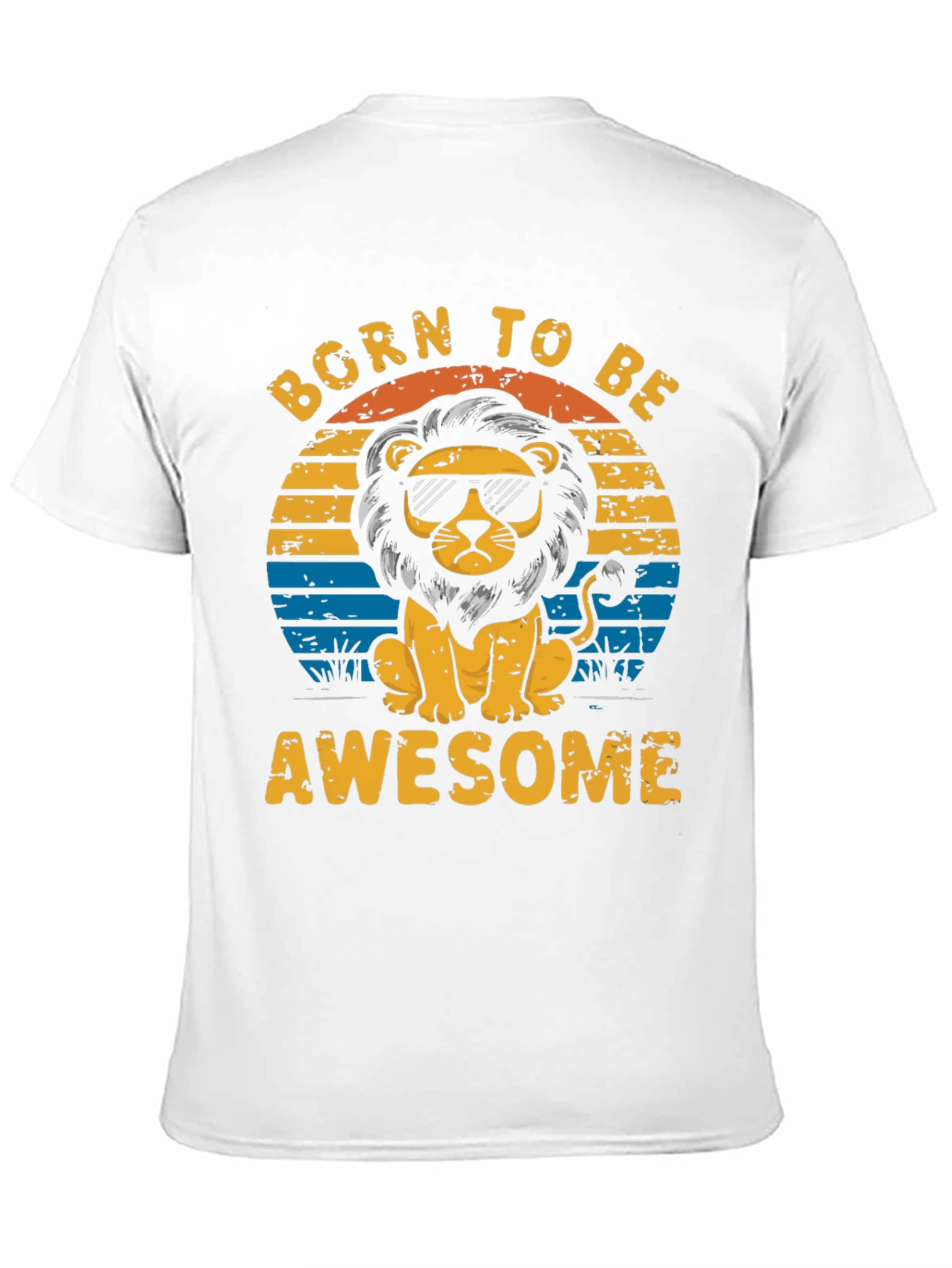 Born to Be Awesome Lion Graphic Tee