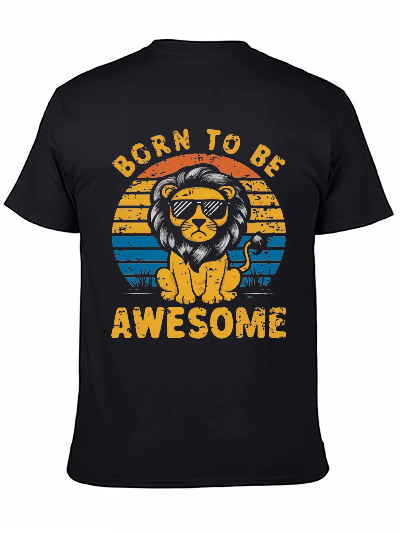 Born to Be Awesome Lion Graphic Tee