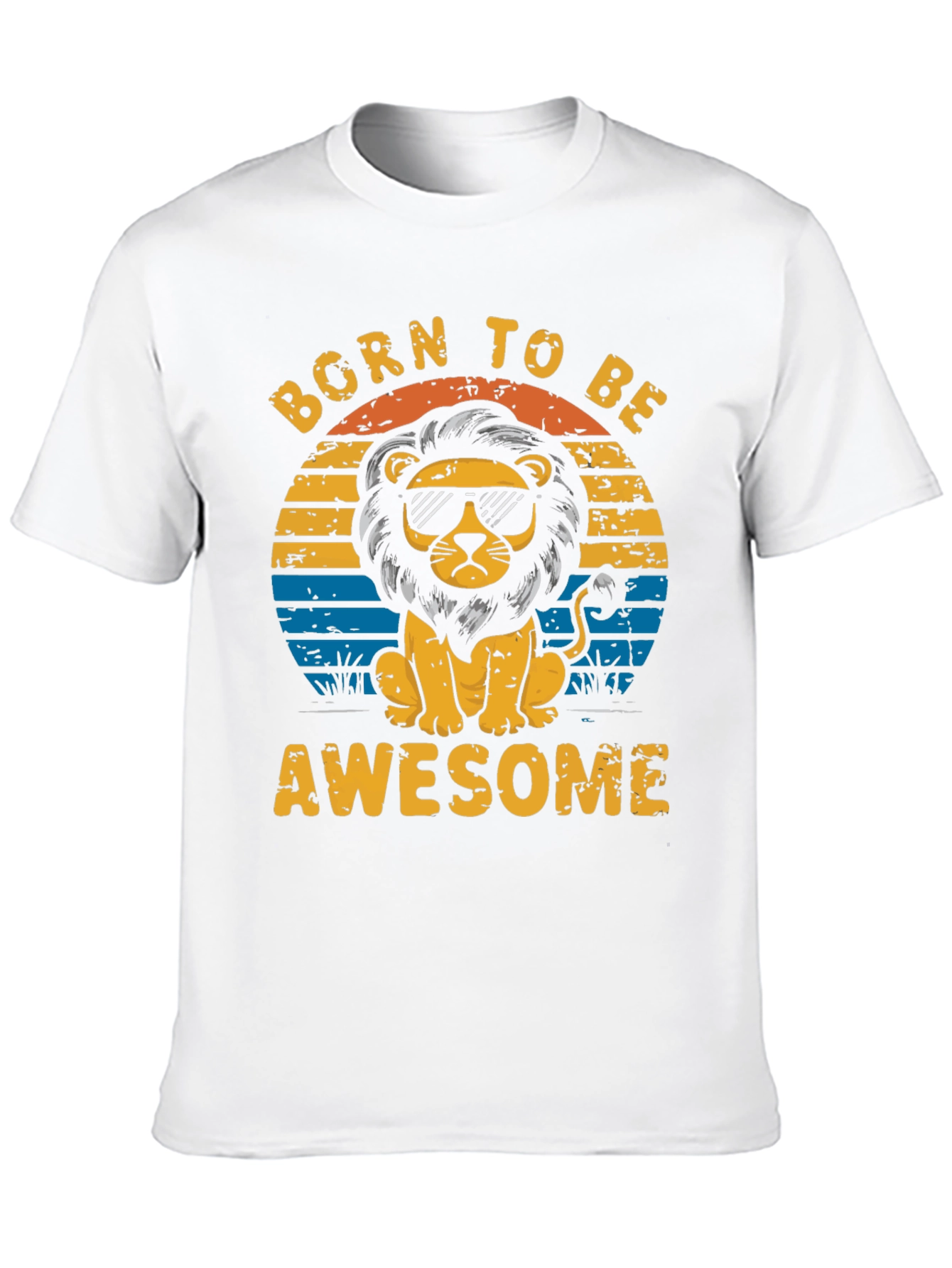 Born to Be Awesome Lion Graphic Tee