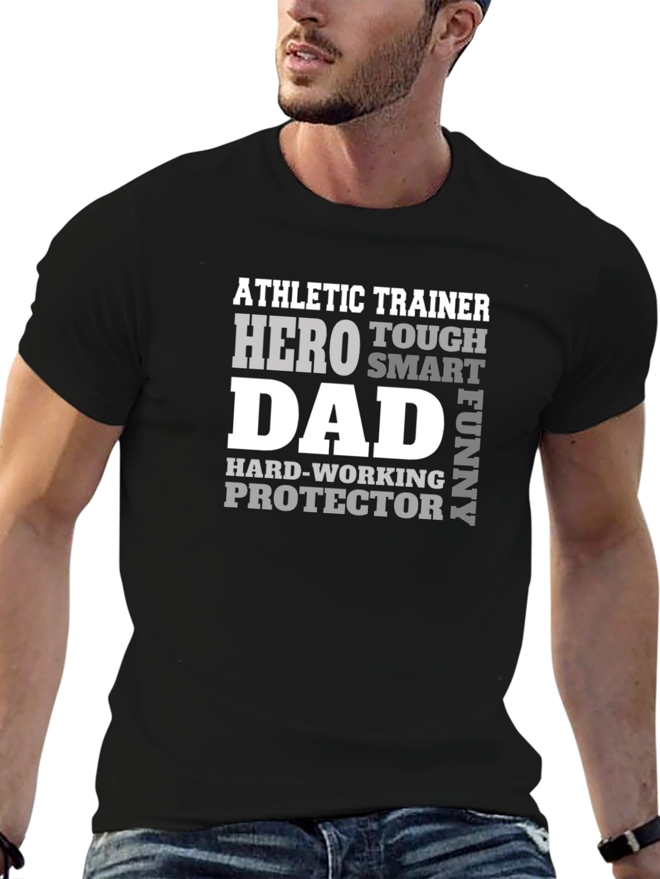 Athletic Trainer Dad T-Shirt - Hero Protector Smart & Funny