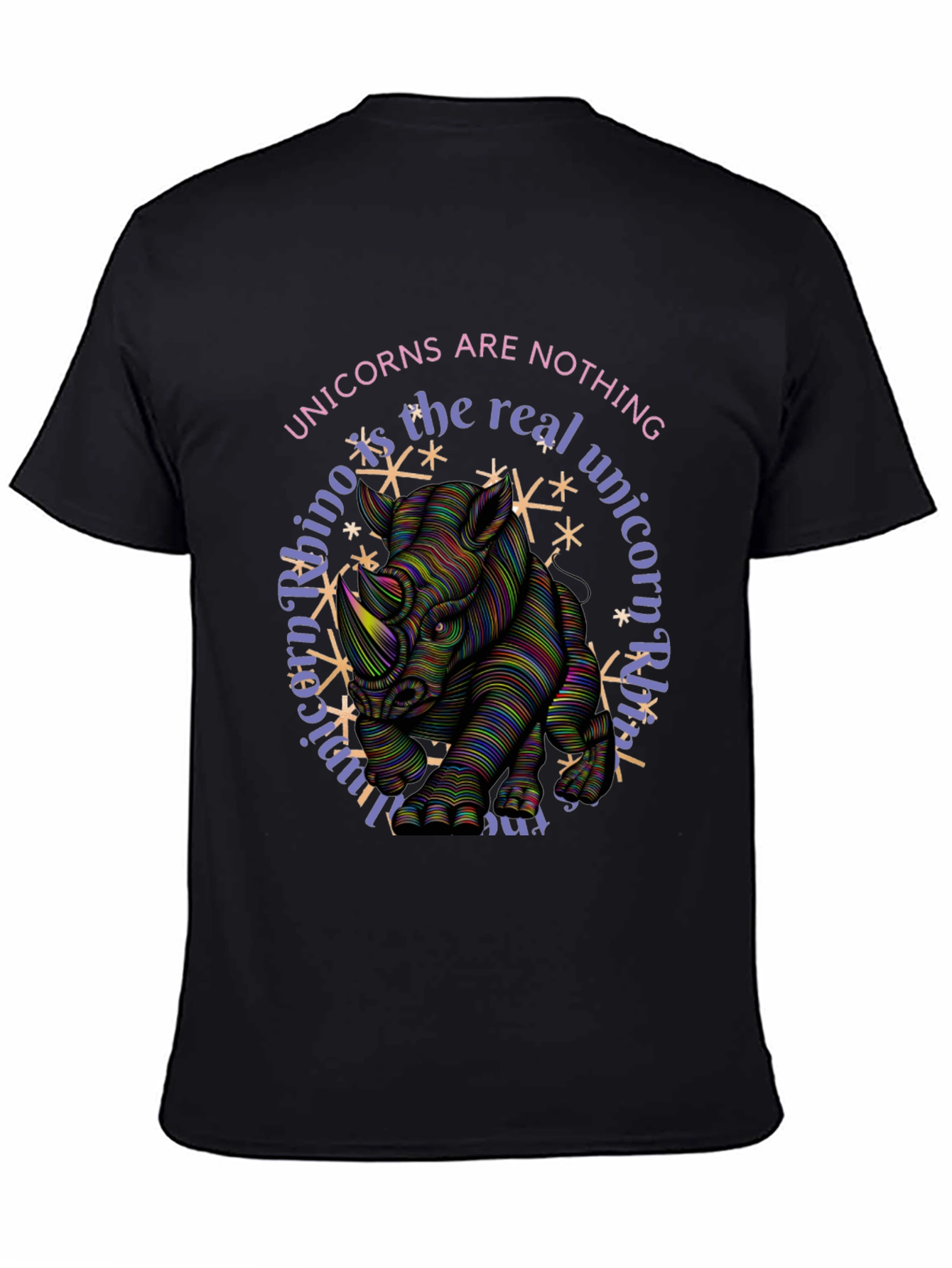 Colorful Rhino Unicorns Nothing T-Shirt