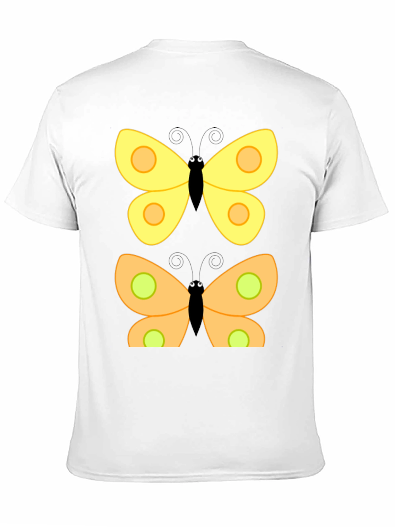 Butterfly Graphic Print Black T-Shirt