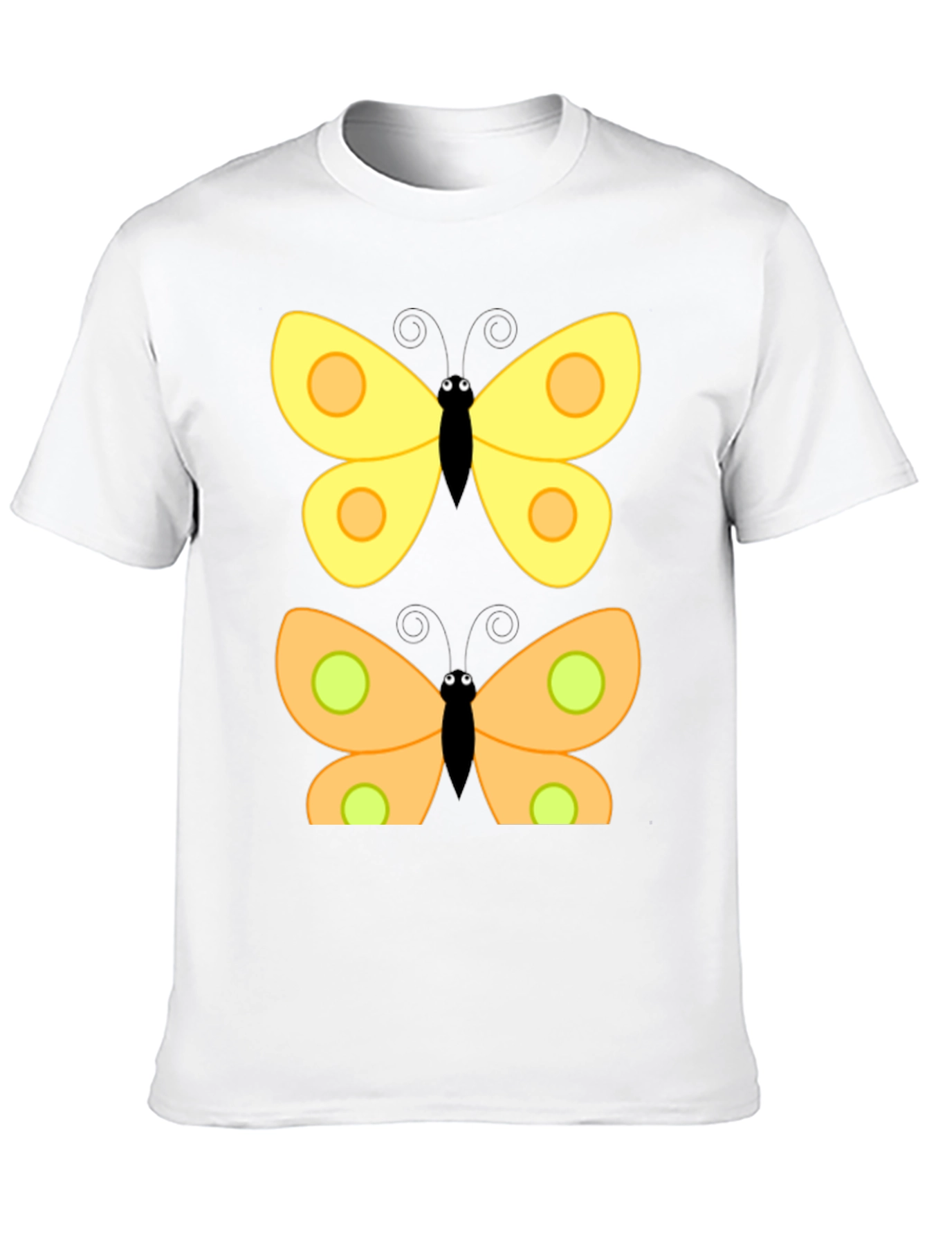 Butterfly Graphic Print Black T-Shirt