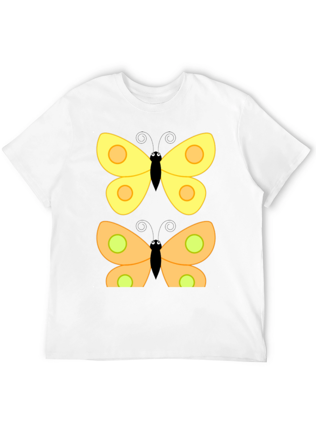 Butterfly Graphic Print Black T-Shirt
