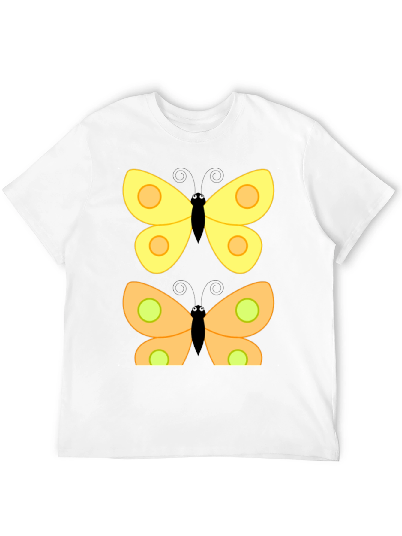 Butterfly Graphic Print Black T-Shirt