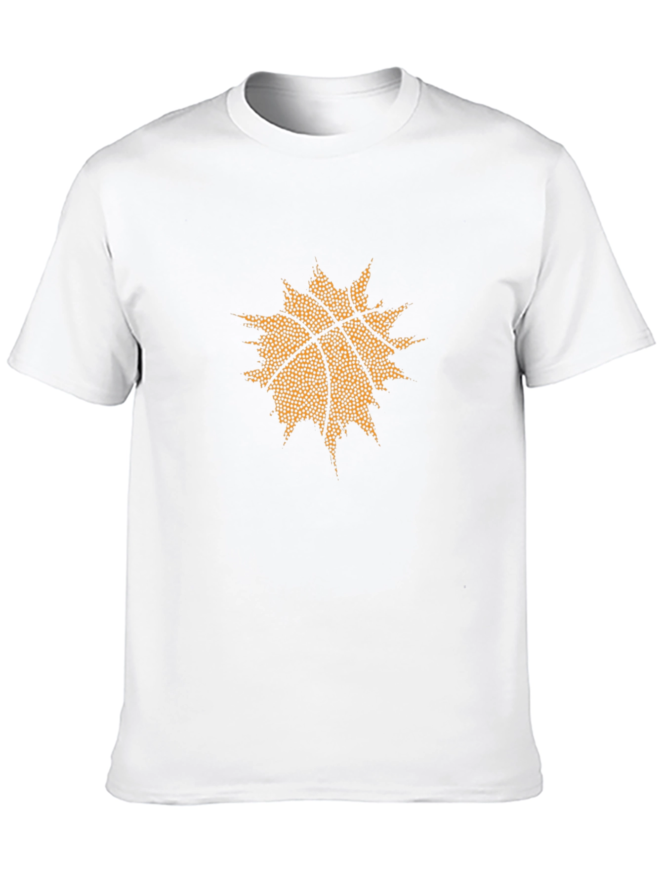 Basketball Burst Graphic Tee - Stylish Black T-Shirt