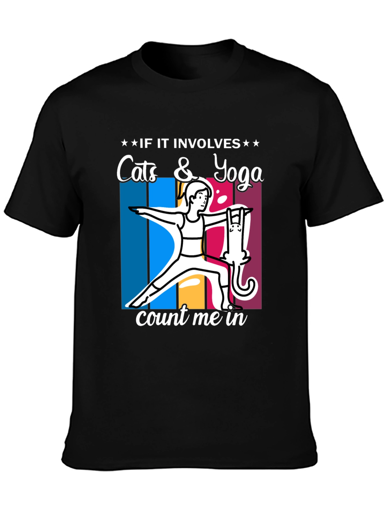 Cats & Yoga T-Shirt: Count Me In!