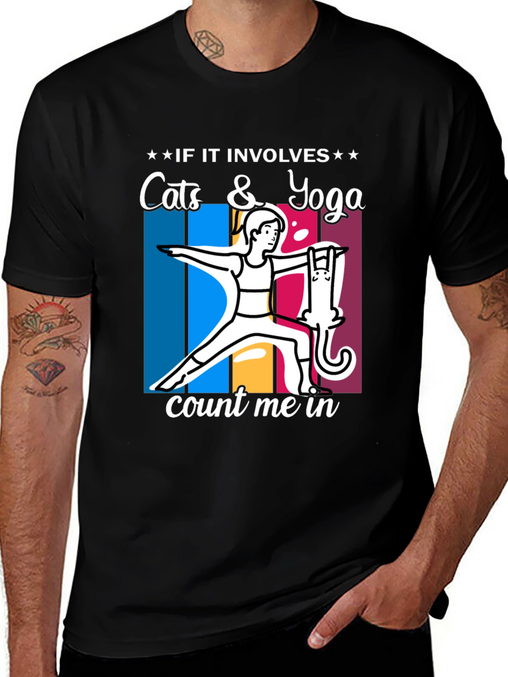 Cats & Yoga T-Shirt: Count Me In!