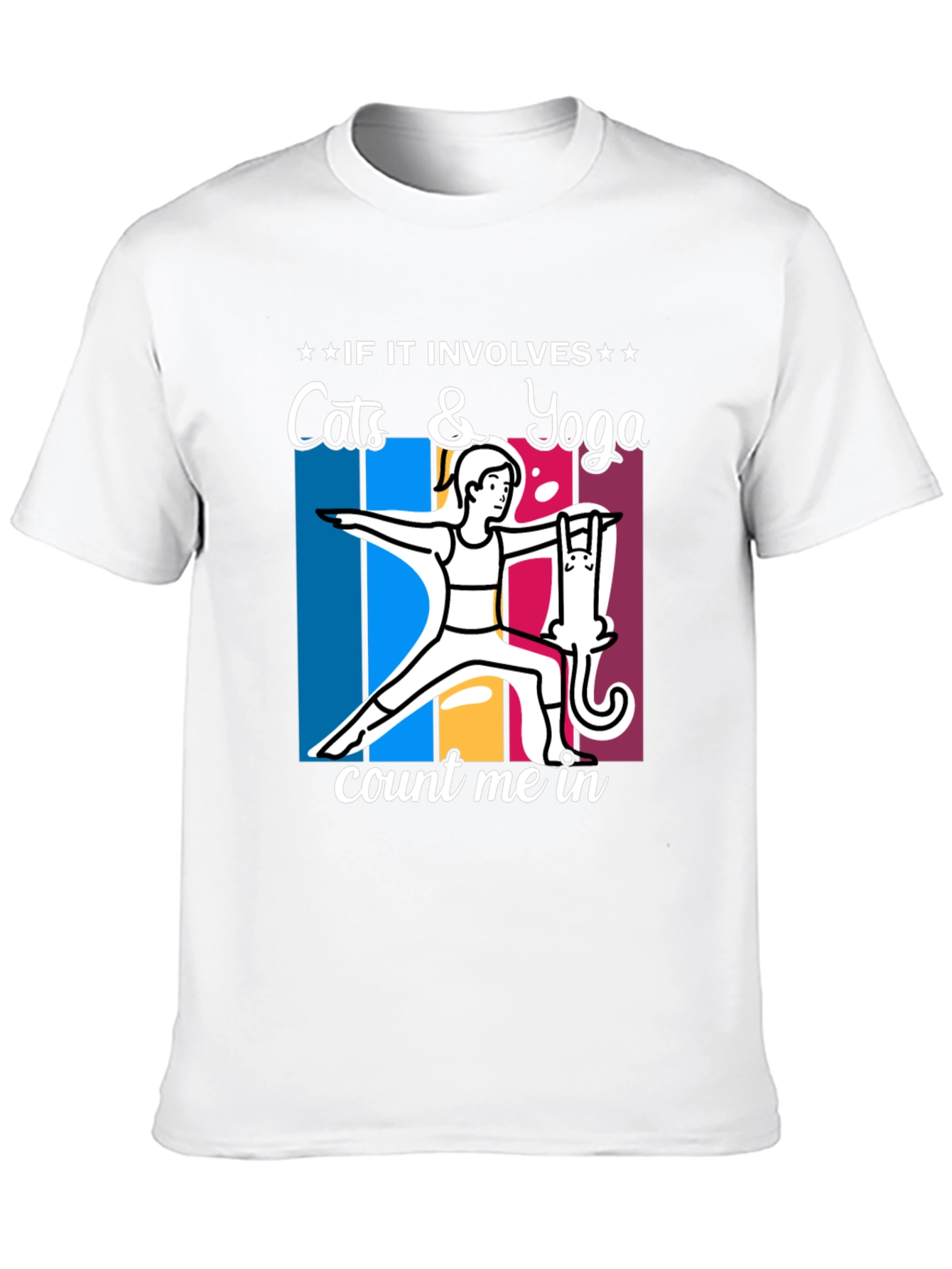 Cats & Yoga T-Shirt: Count Me In!