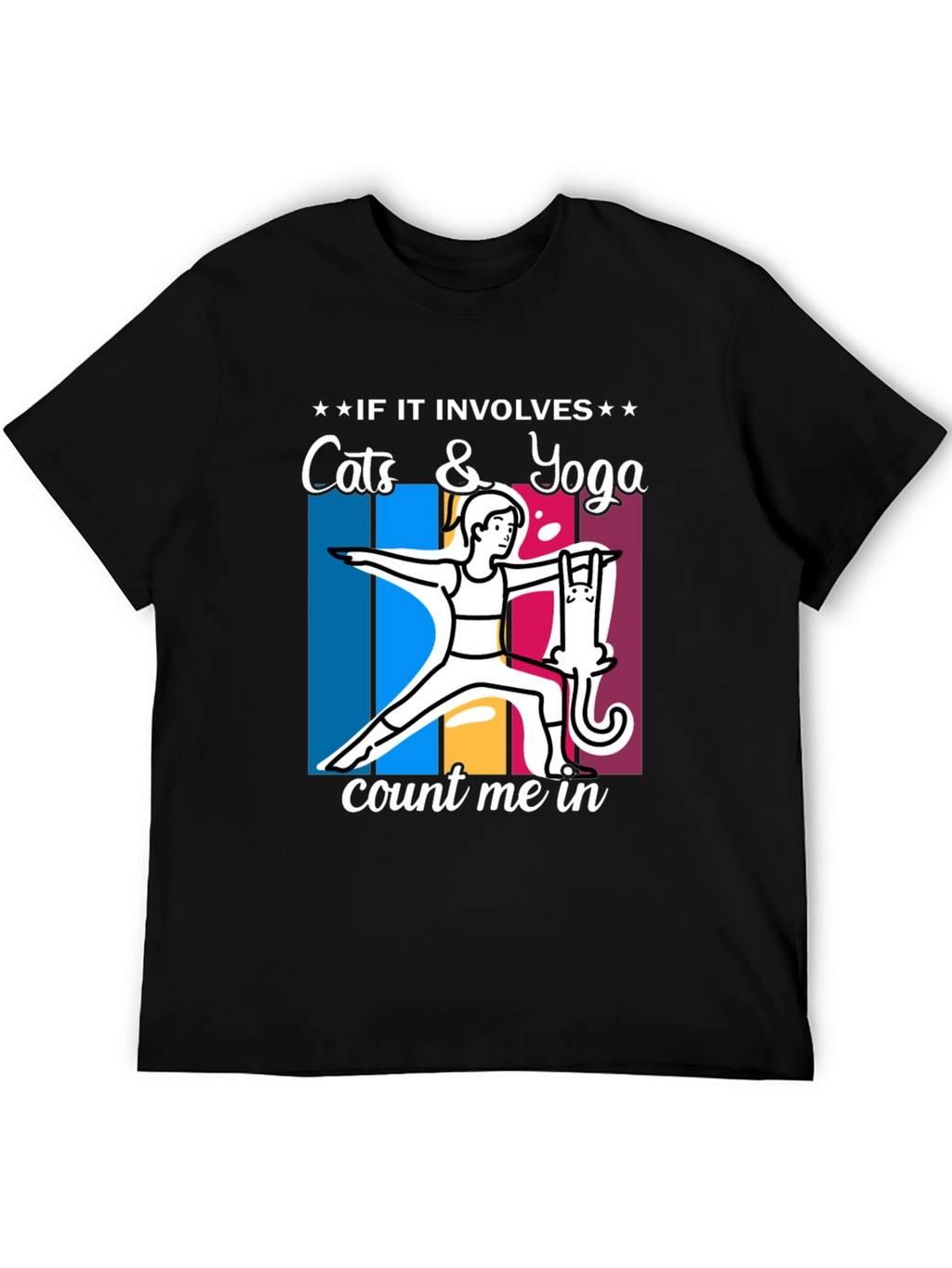 Cats & Yoga T-Shirt: Count Me In!