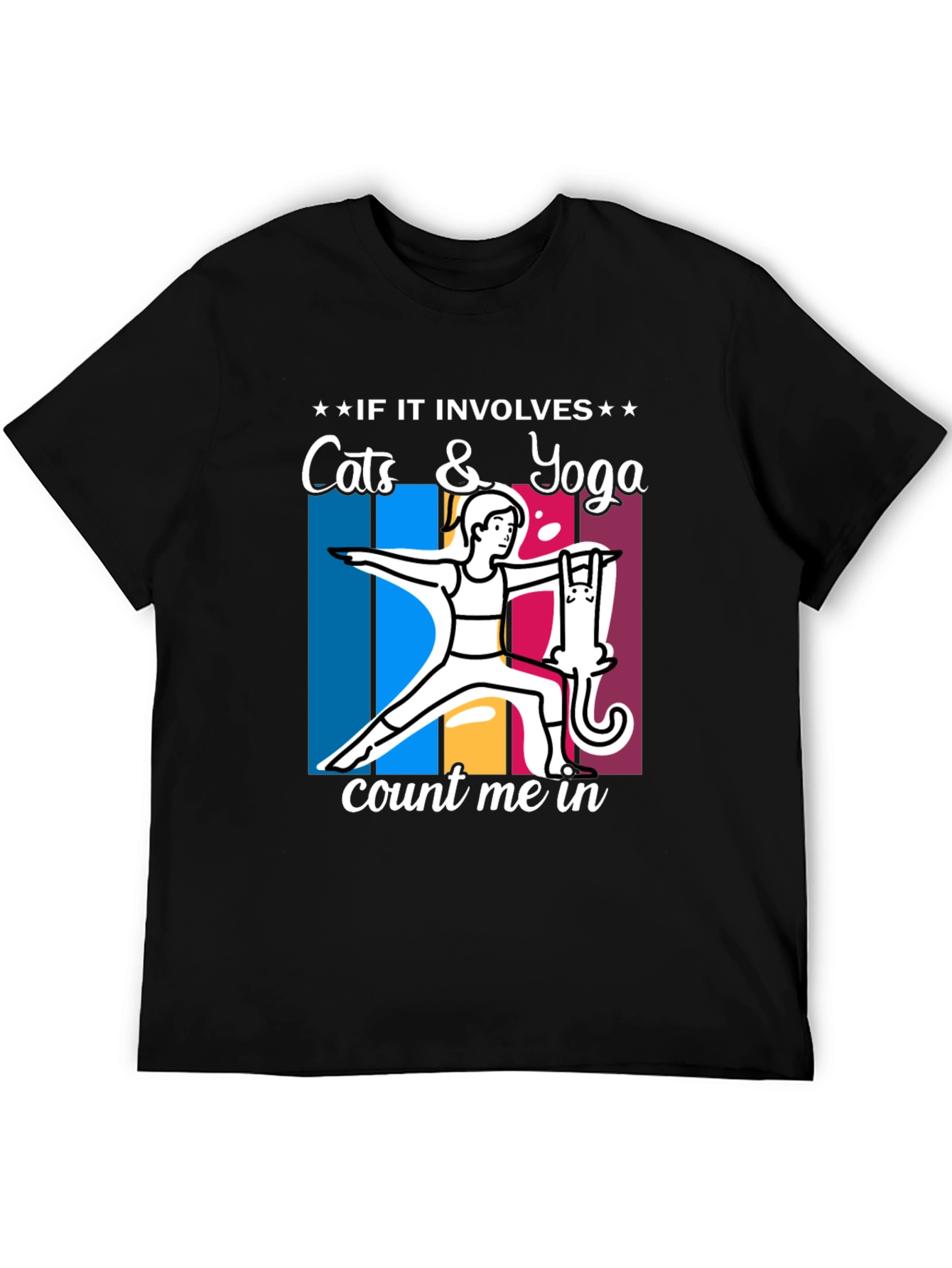 Cats & Yoga T-Shirt: Count Me In!