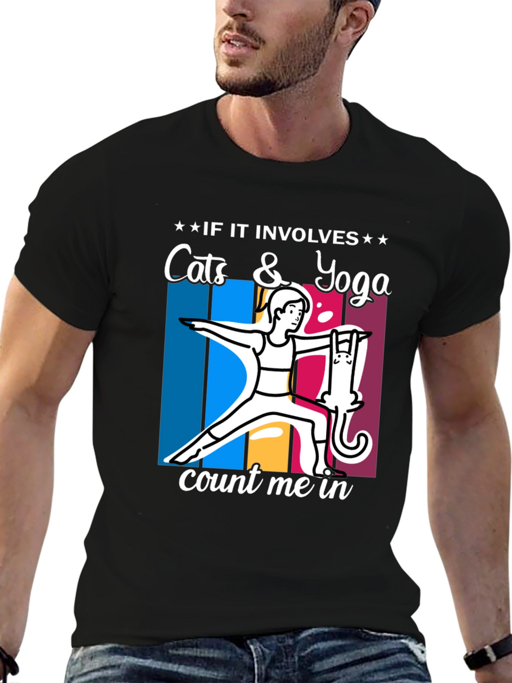 Cats & Yoga T-Shirt: Count Me In!