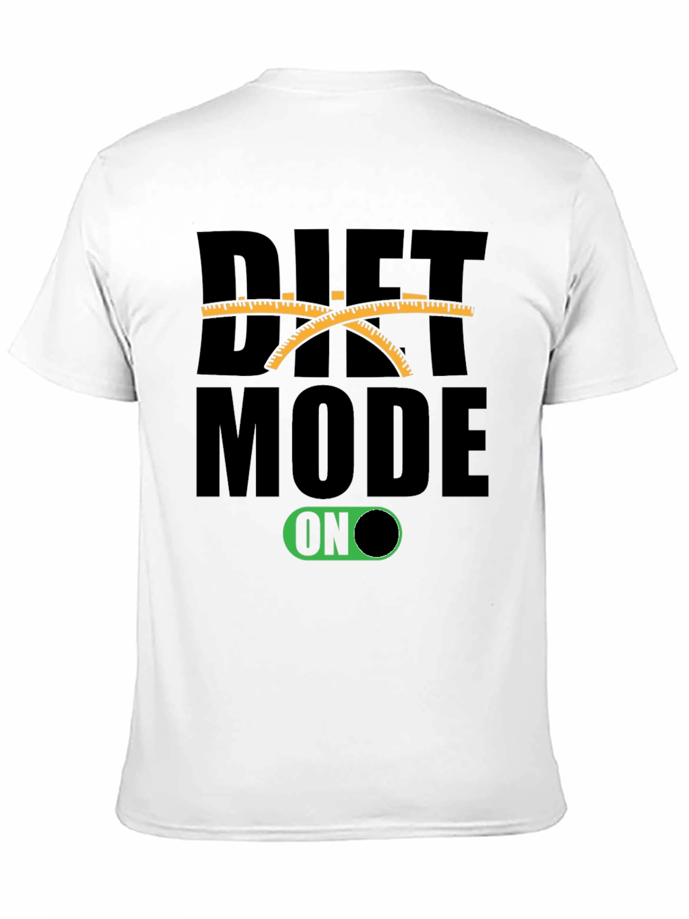 Diet Mode On Black T-Shirt Funny Unisex