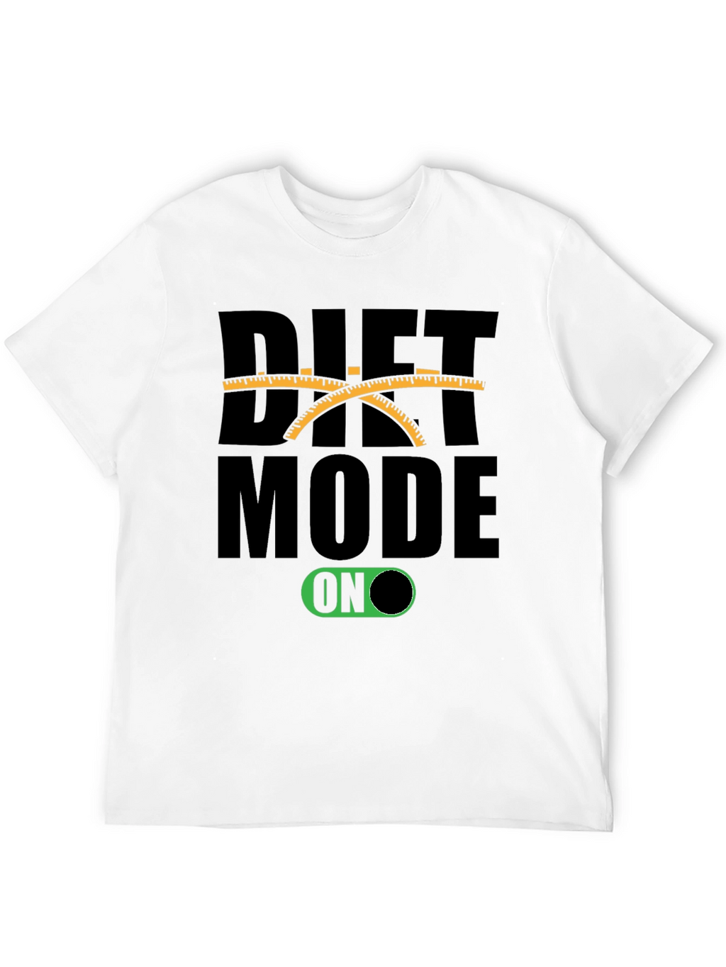 Diet Mode On Black T-Shirt Funny Unisex