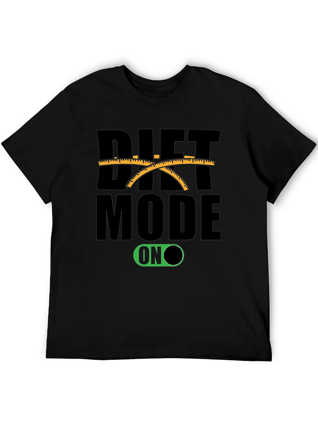 Diet Mode On Black T-Shirt Funny Unisex
