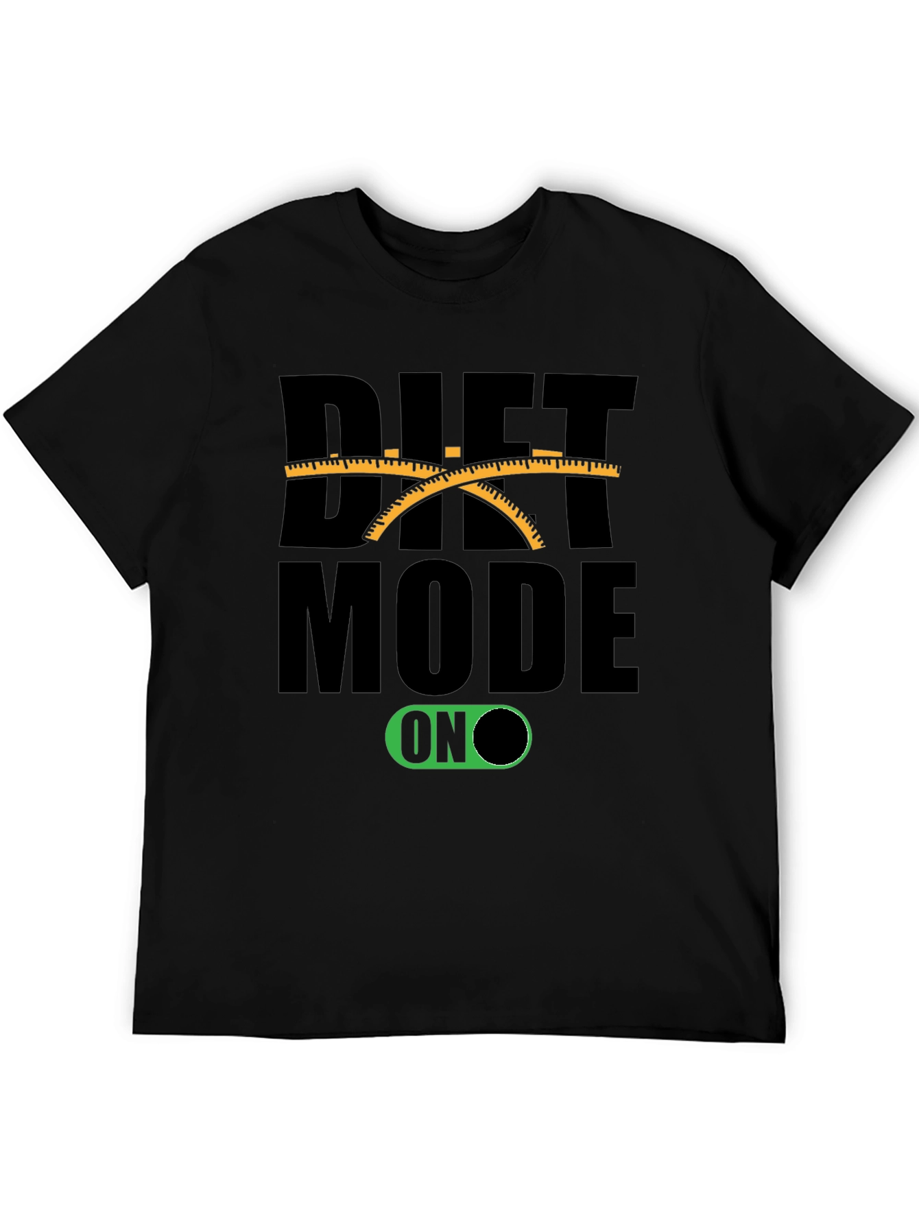 Diet Mode On Black T-Shirt Funny Unisex