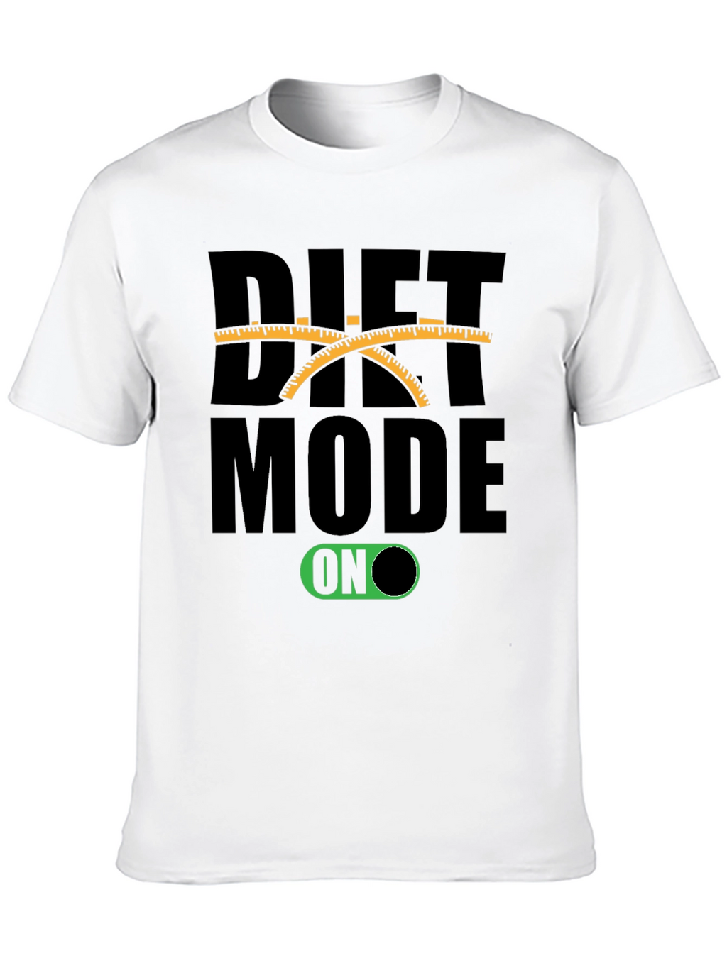 Diet Mode On Black T-Shirt Funny Unisex