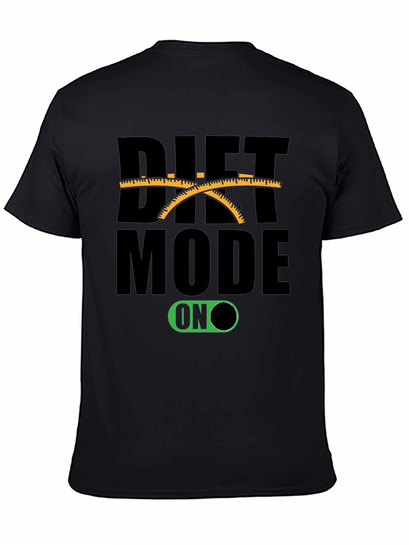 Diet Mode On Black T-Shirt Funny Unisex