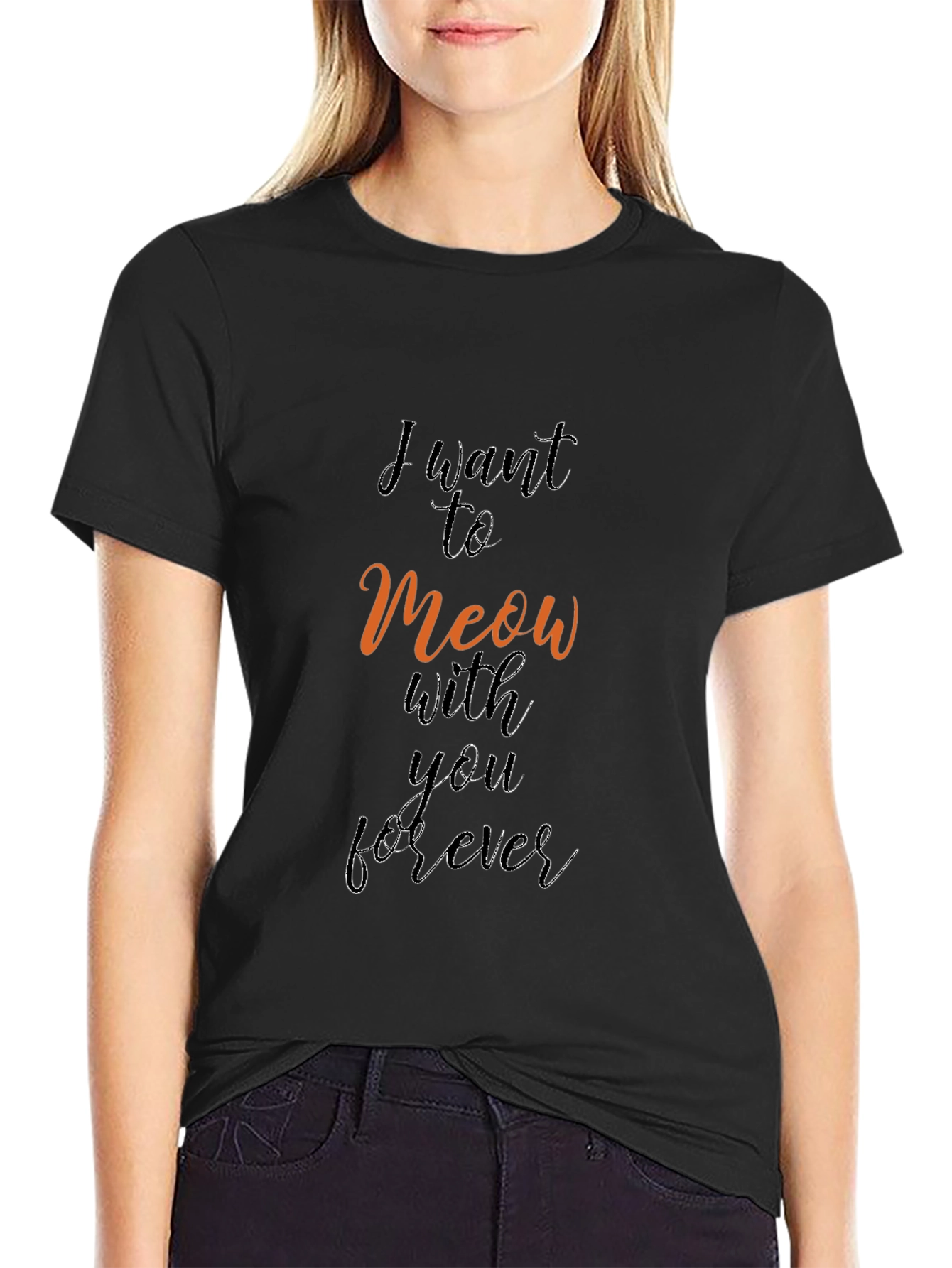 Meow Forever Graphic Tee - Soft & Stylish