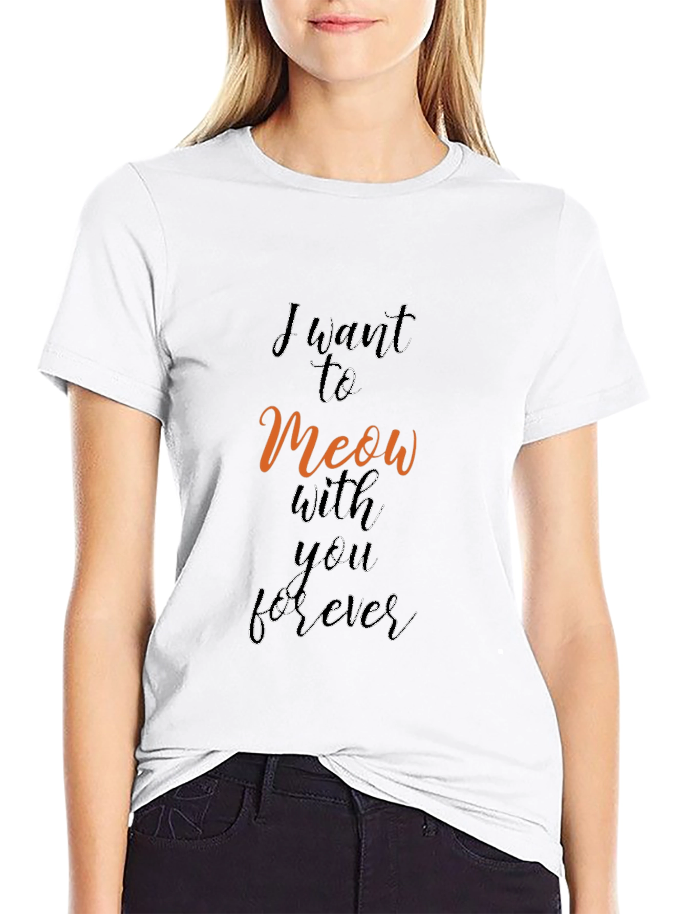 Meow Forever Graphic Tee - Soft & Stylish