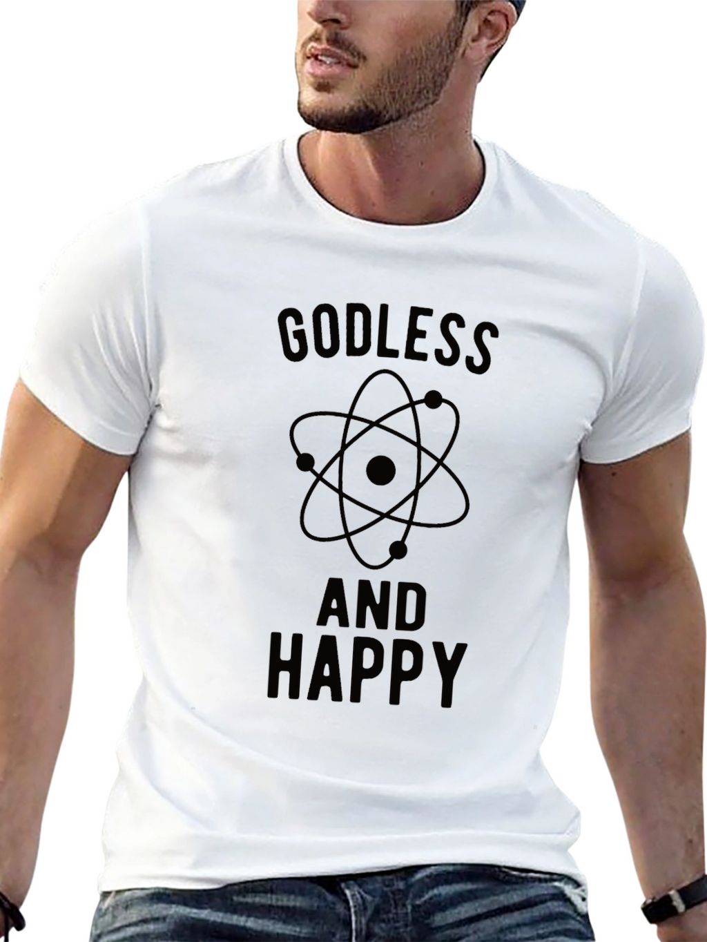 Godless And Happy Graphic Tee