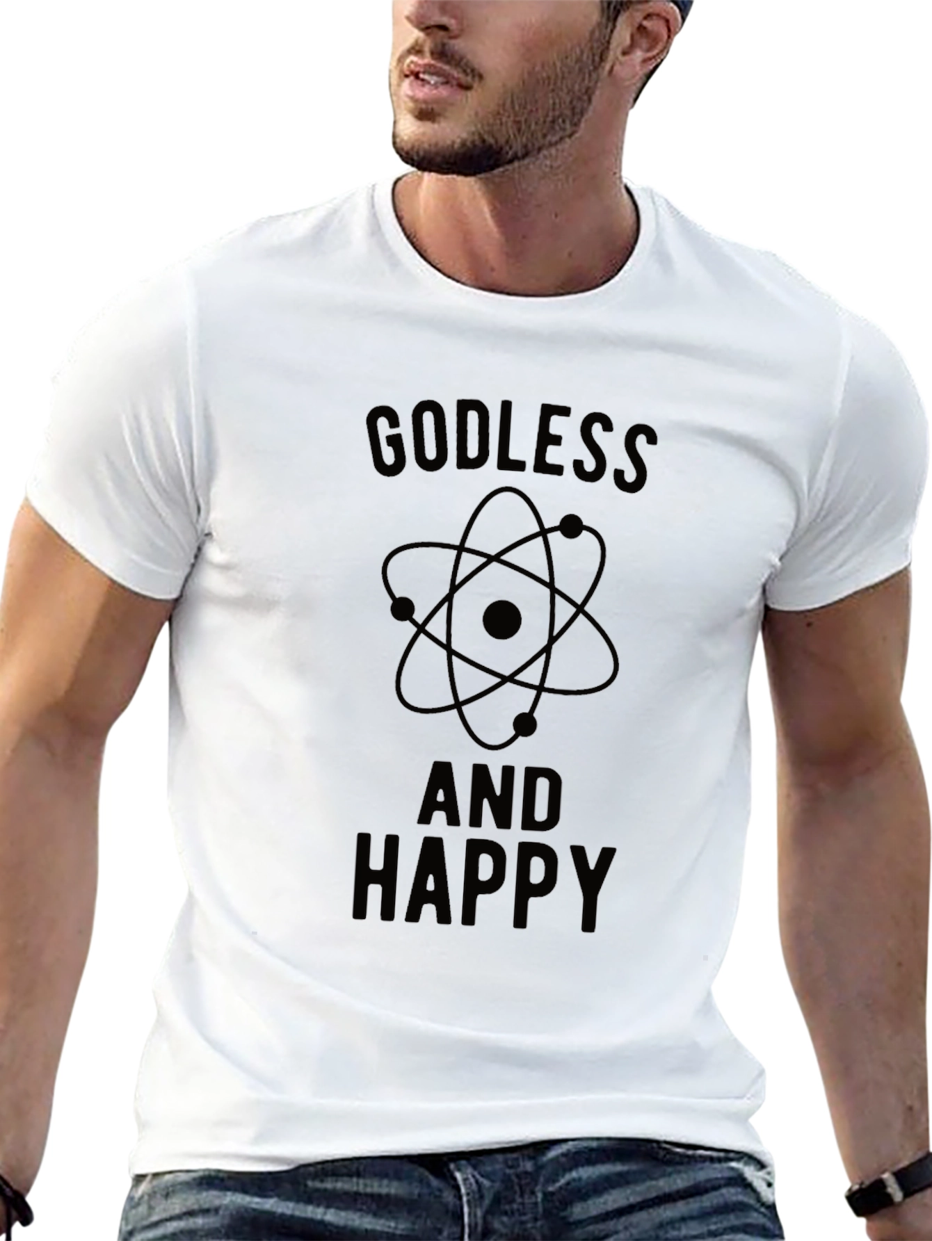 Godless And Happy Graphic Tee