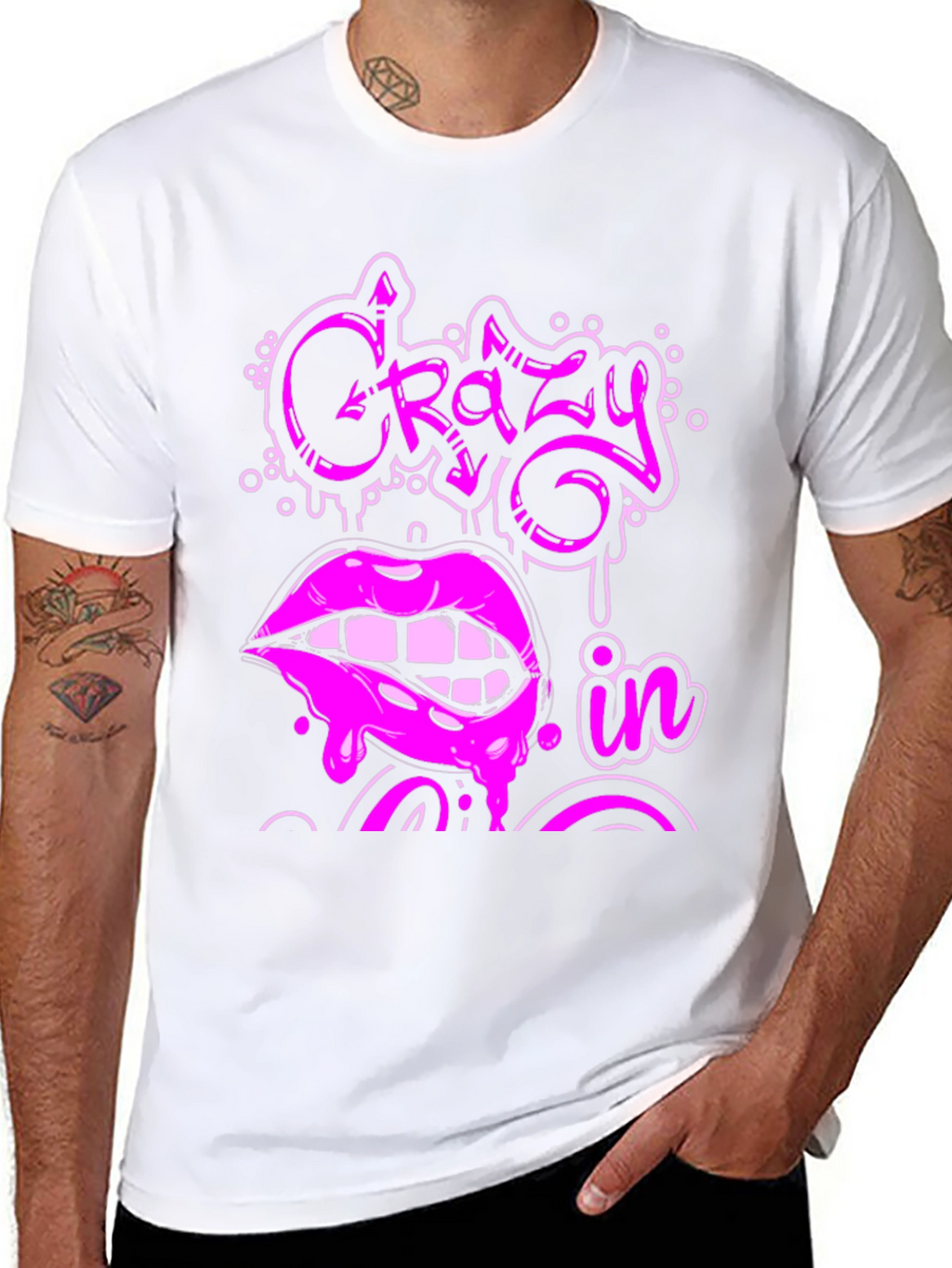 Crazy In Lips Graphic Tee