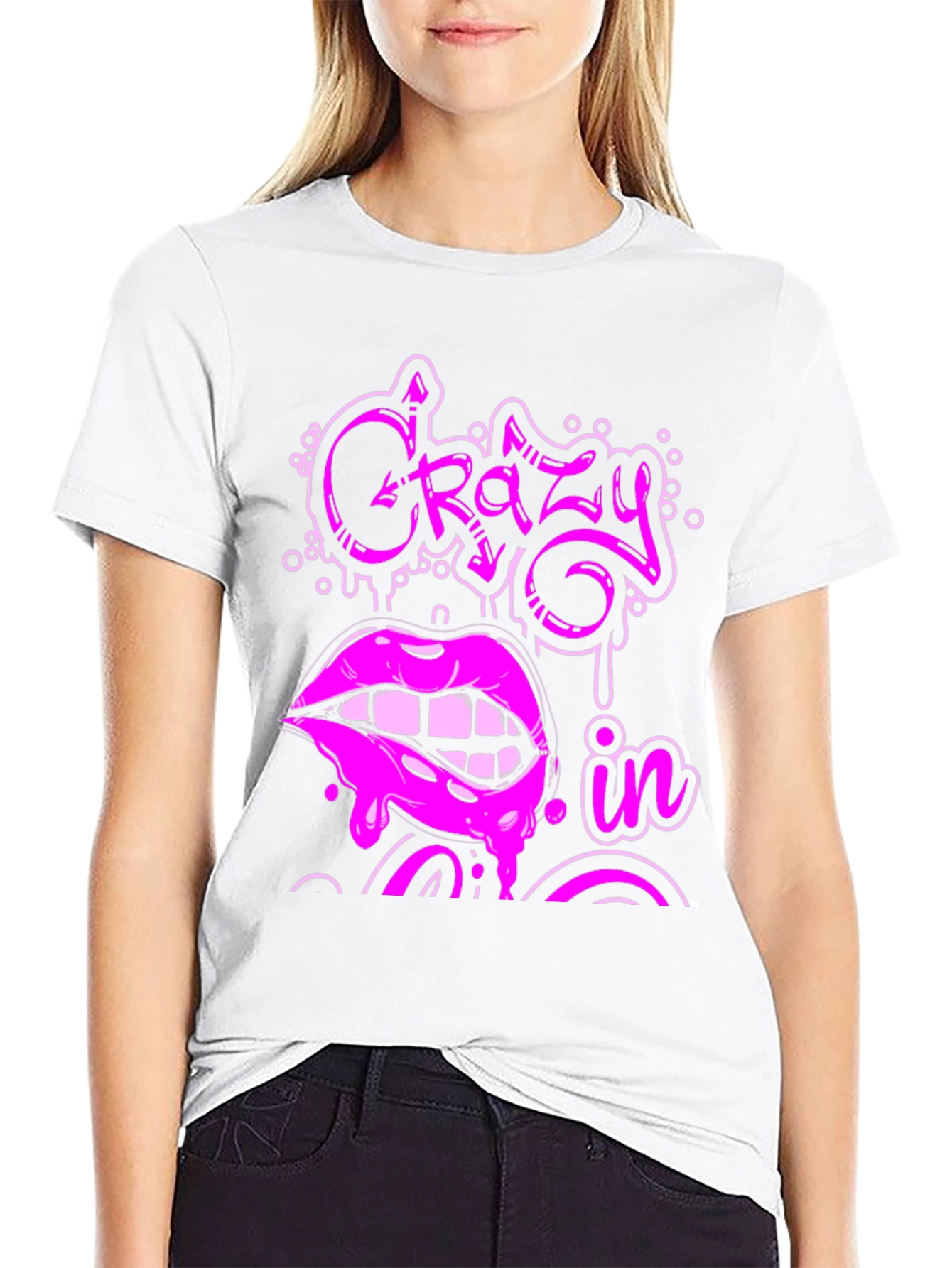 Crazy In Lips Graphic Tee