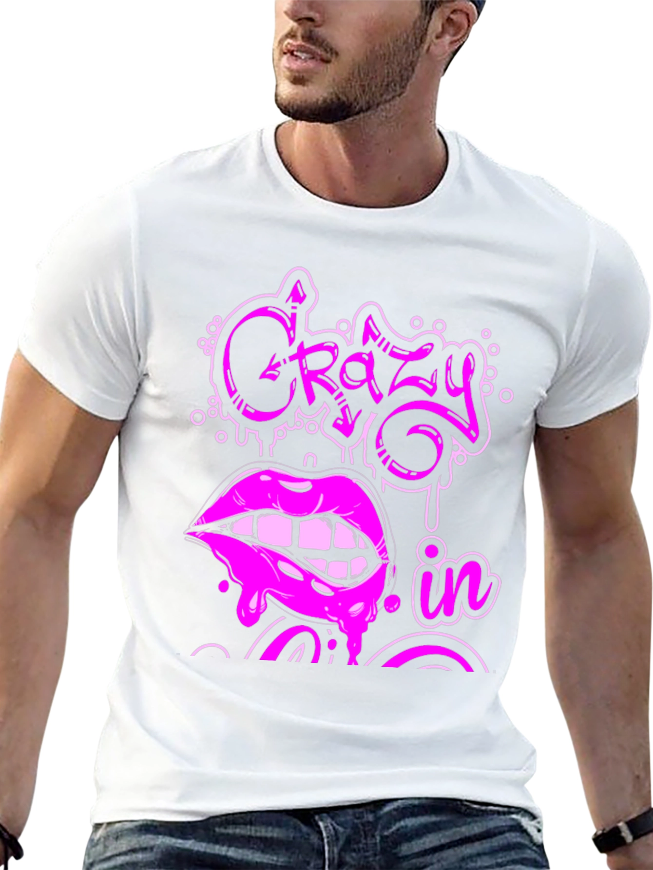 Crazy In Lips Graphic Tee